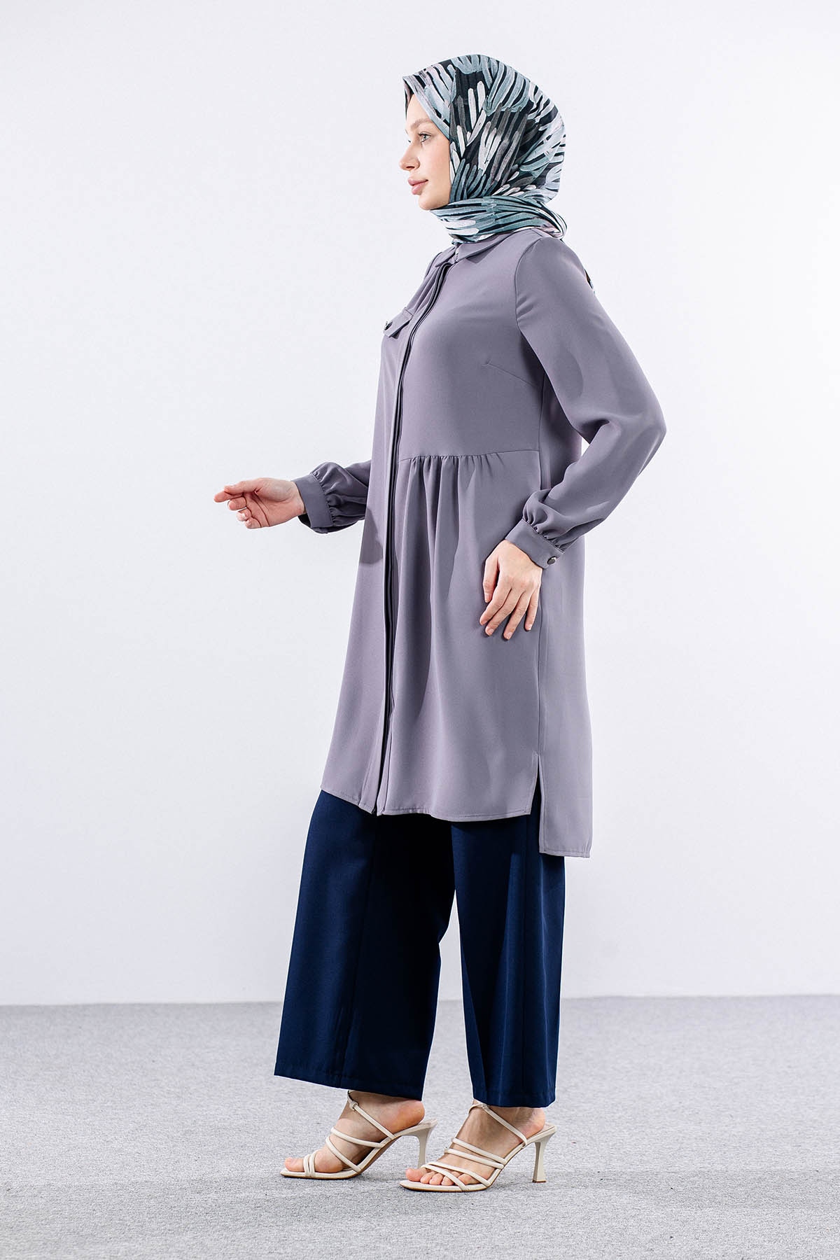 E-1521 Tunik 40-50 - Gri - 3