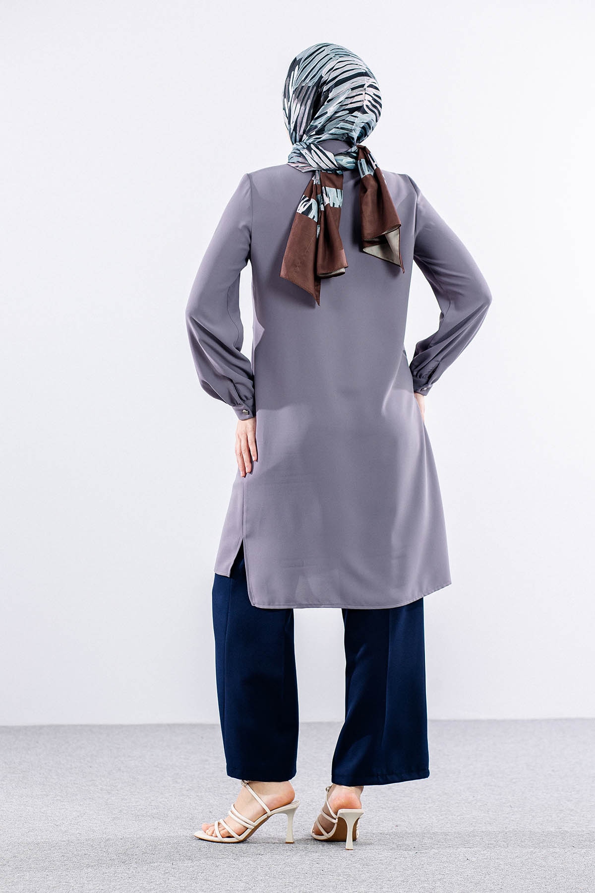 E-1521 Tunik 40-50 - Gri - 4