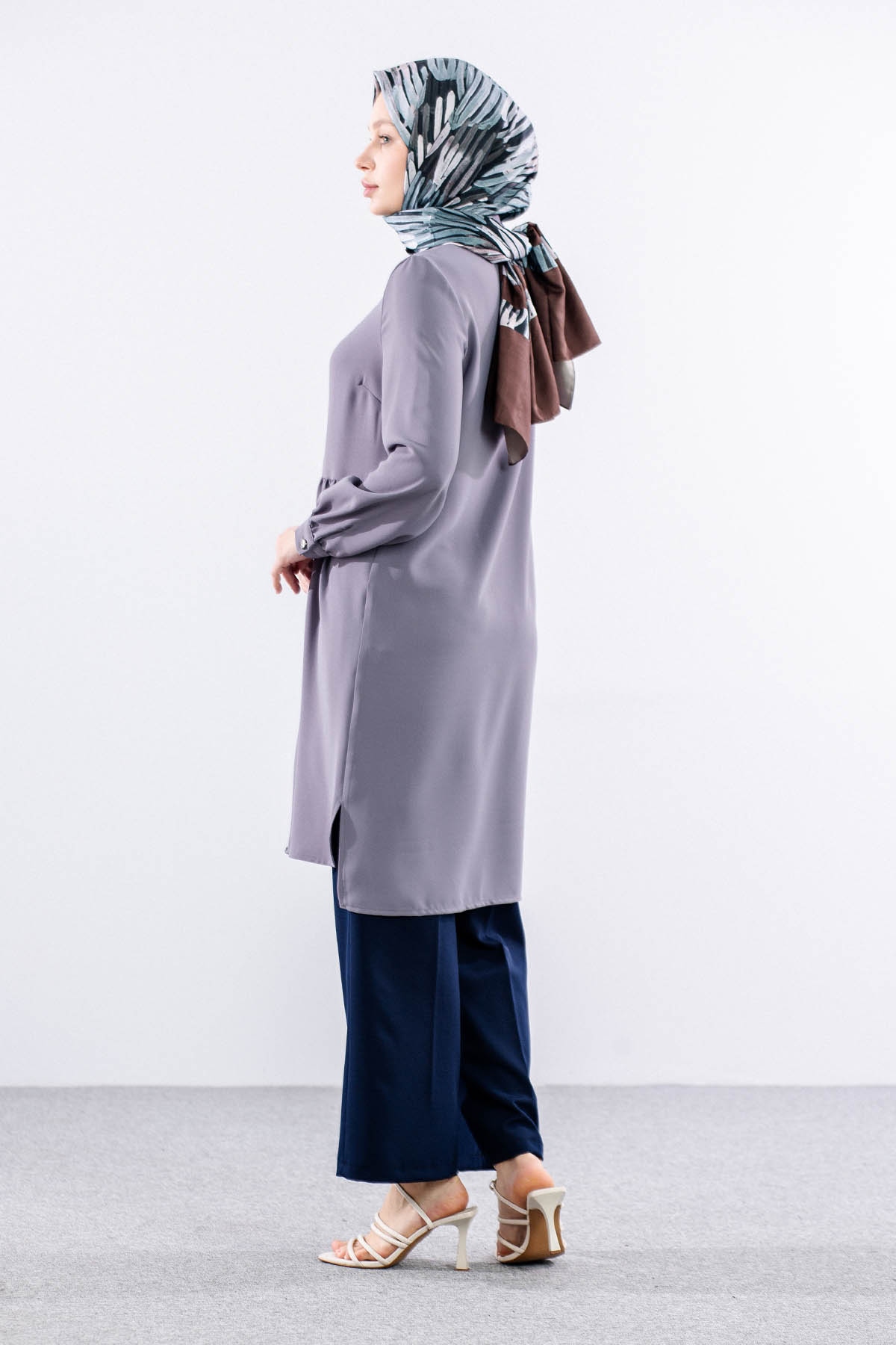 E-1521 Tunik 40-50 - Gri - 5