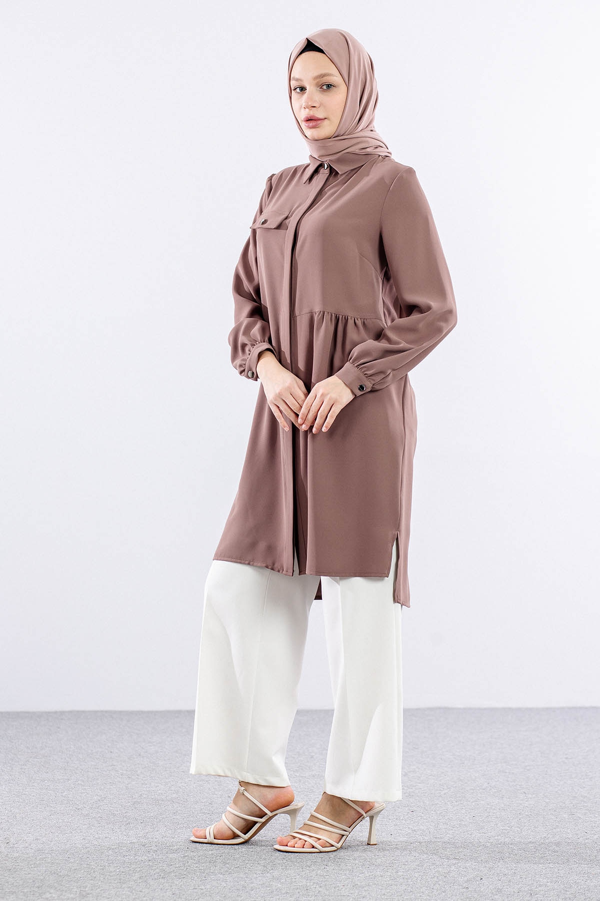E-1521 Tunik 40-50 - Kahve - 4