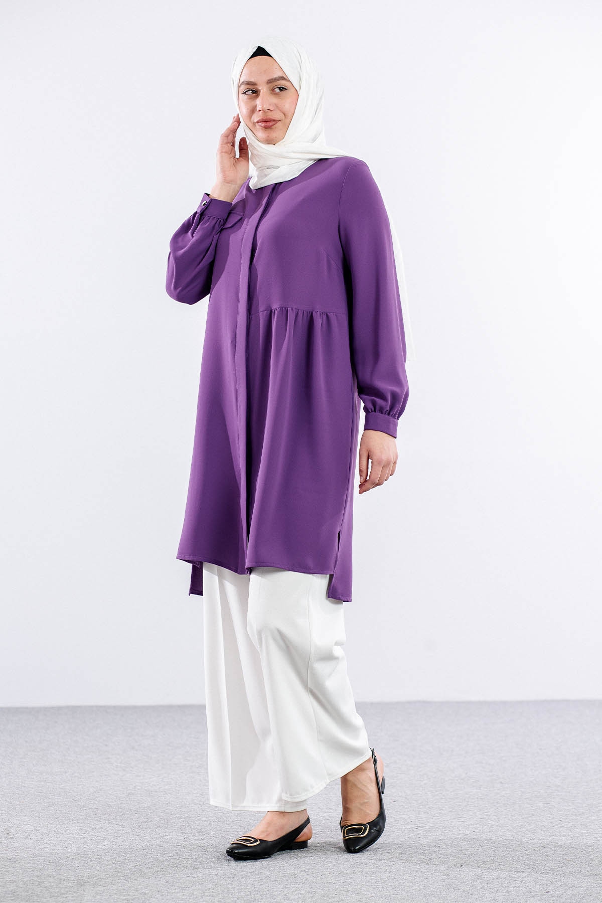 E-1521 Tunik 40-50 - Mor - 2