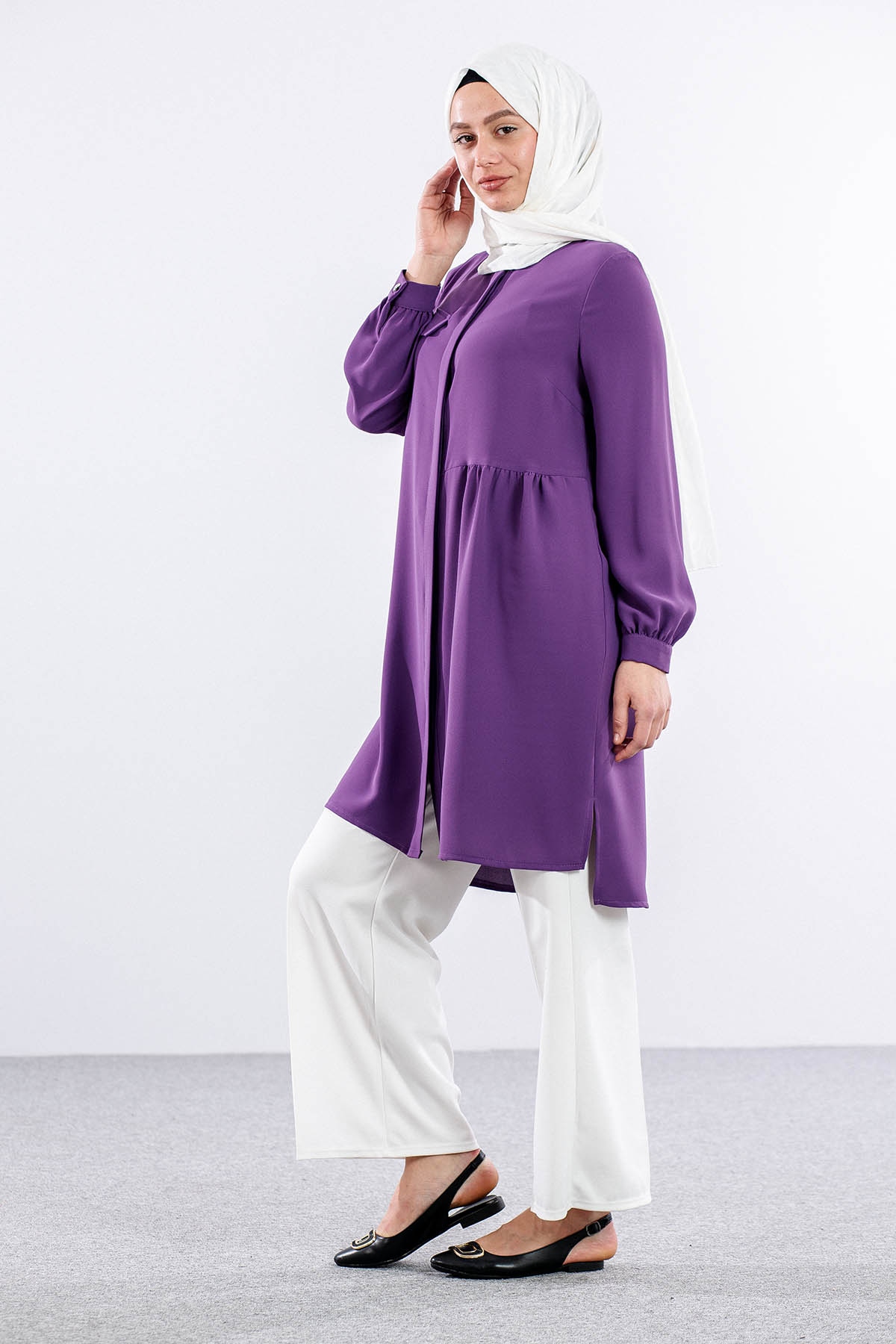 E-1521 Tunik 40-50 - Mor - 3