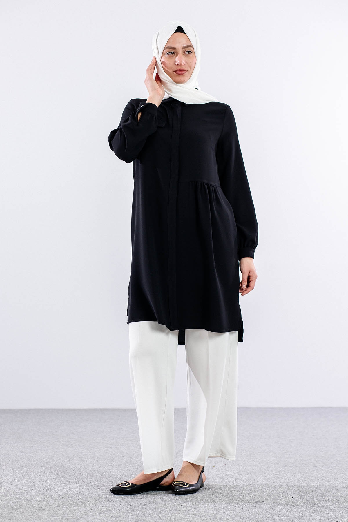 E-1521 Tunik 40-50 - Siyah - 1