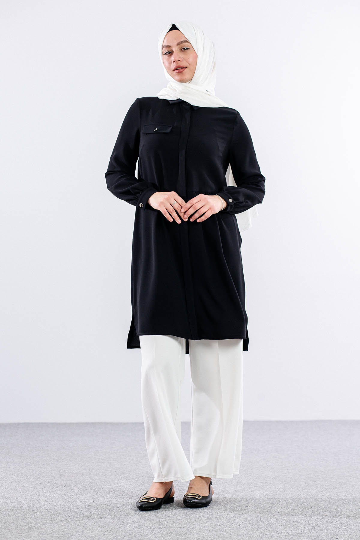 E-1521 Tunik 40-50 - Siyah - 2