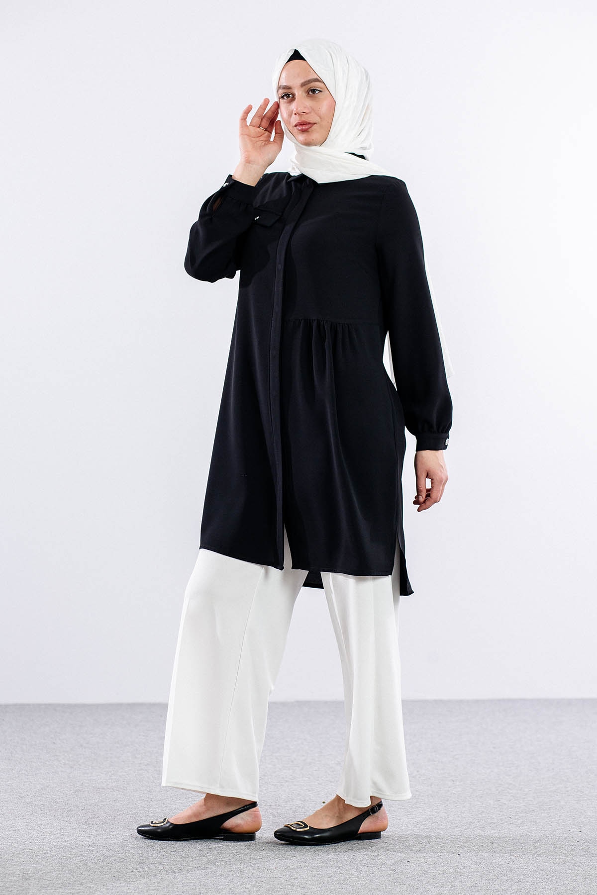 E-1521 Tunik 40-50 - Siyah - 3
