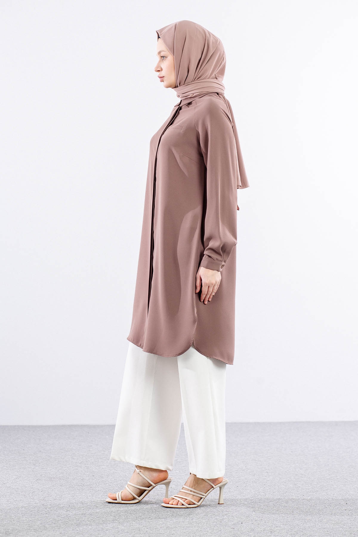 E-1522 Tunik 38-48 - Kahve - 2