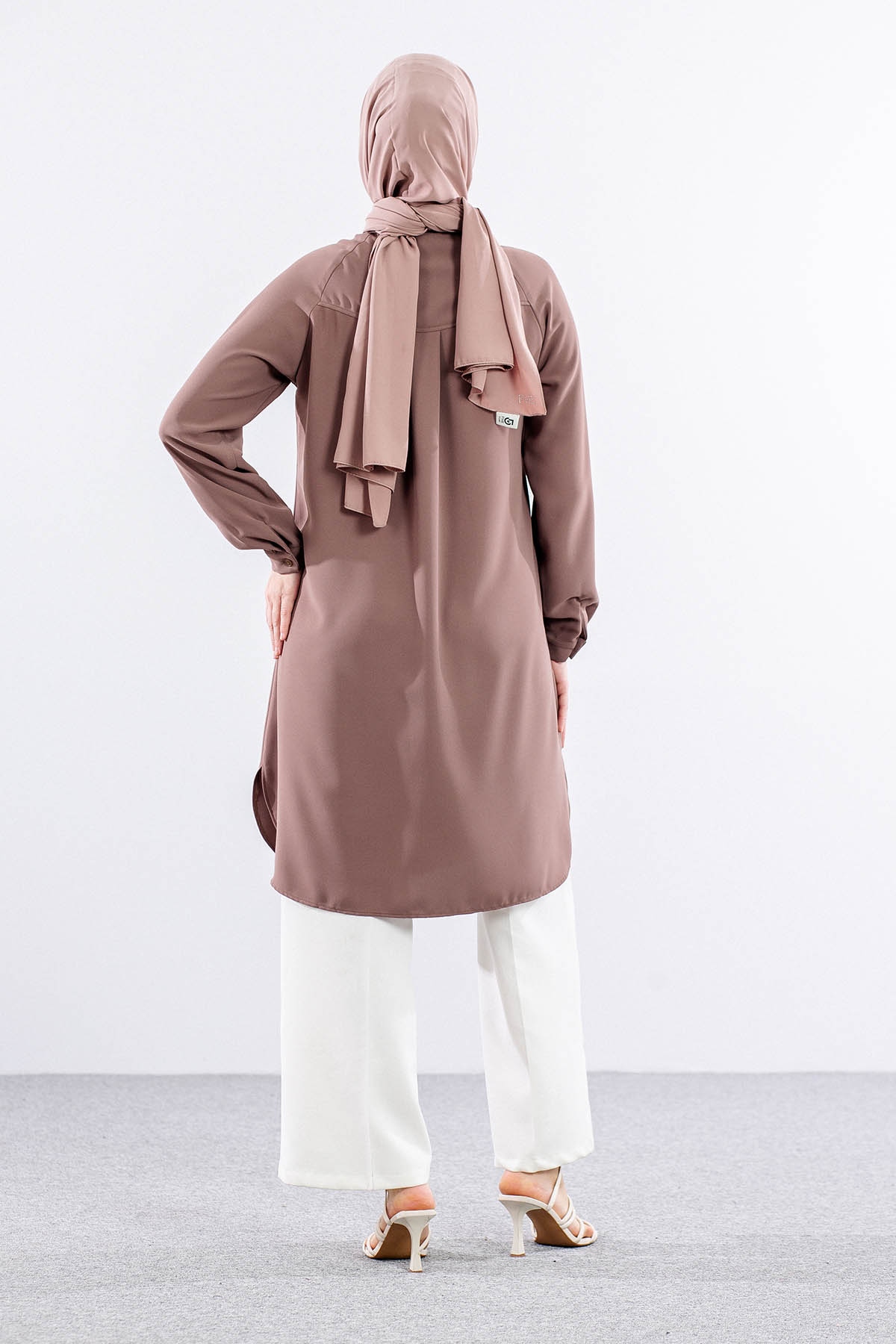 E-1522 Tunik 38-48 - Kahve - 4