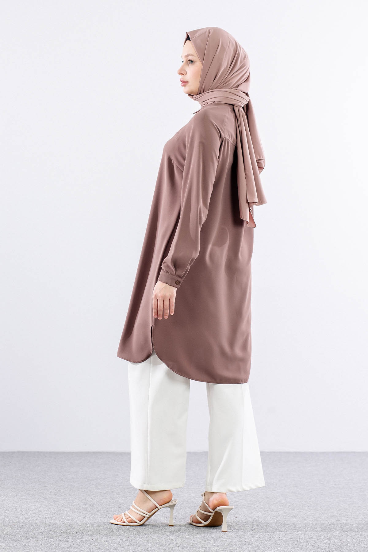 E-1522 Tunik 38-48 - Kahve - 5