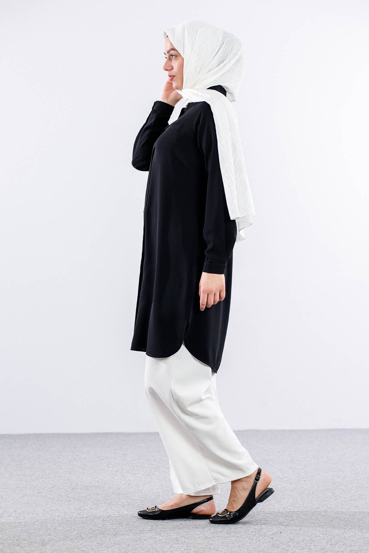 E-1522 Tunik 38-48 - Siyah - 3