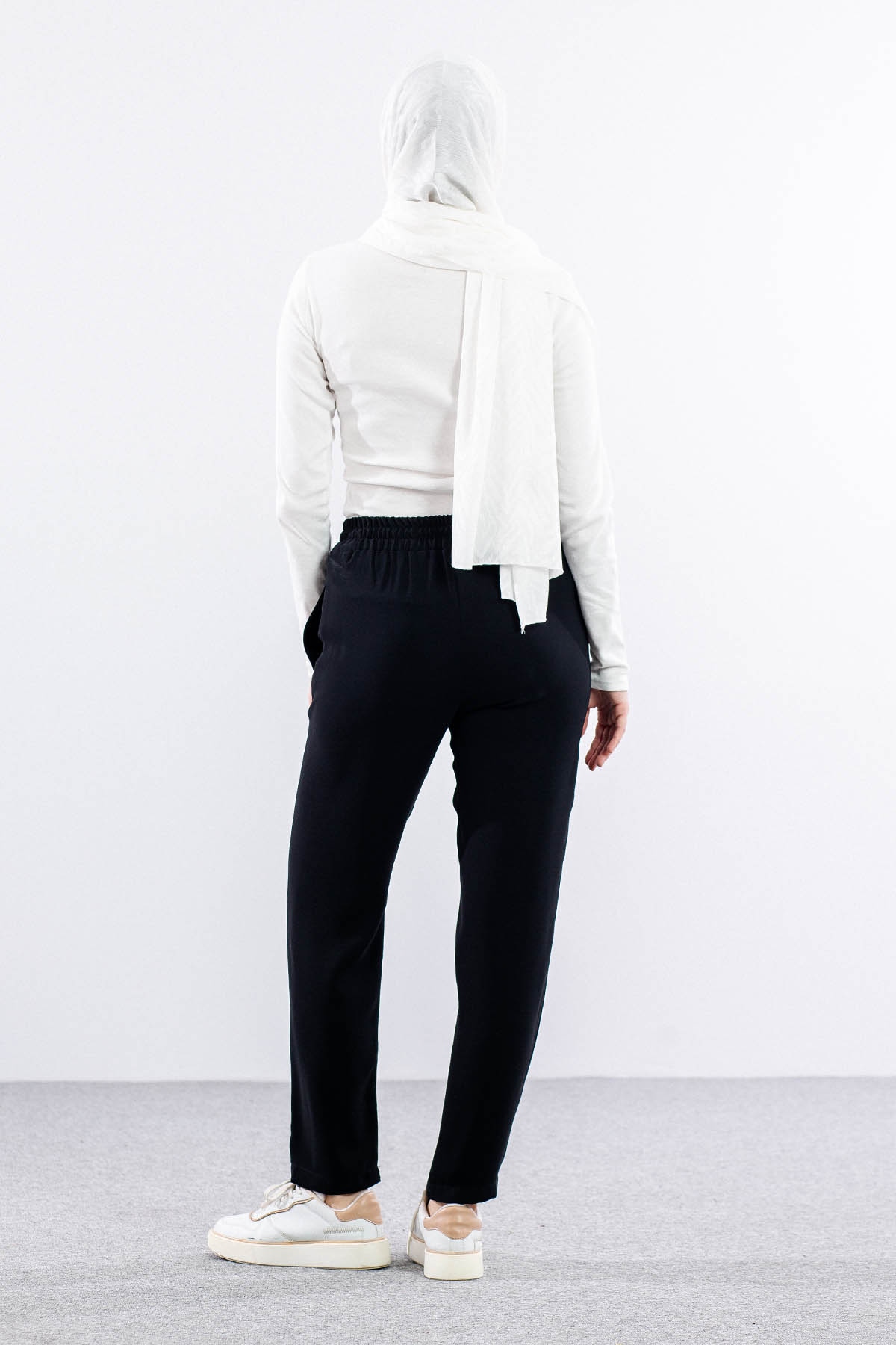 E-1526 Pantolon 38-48 - Siyah - 3