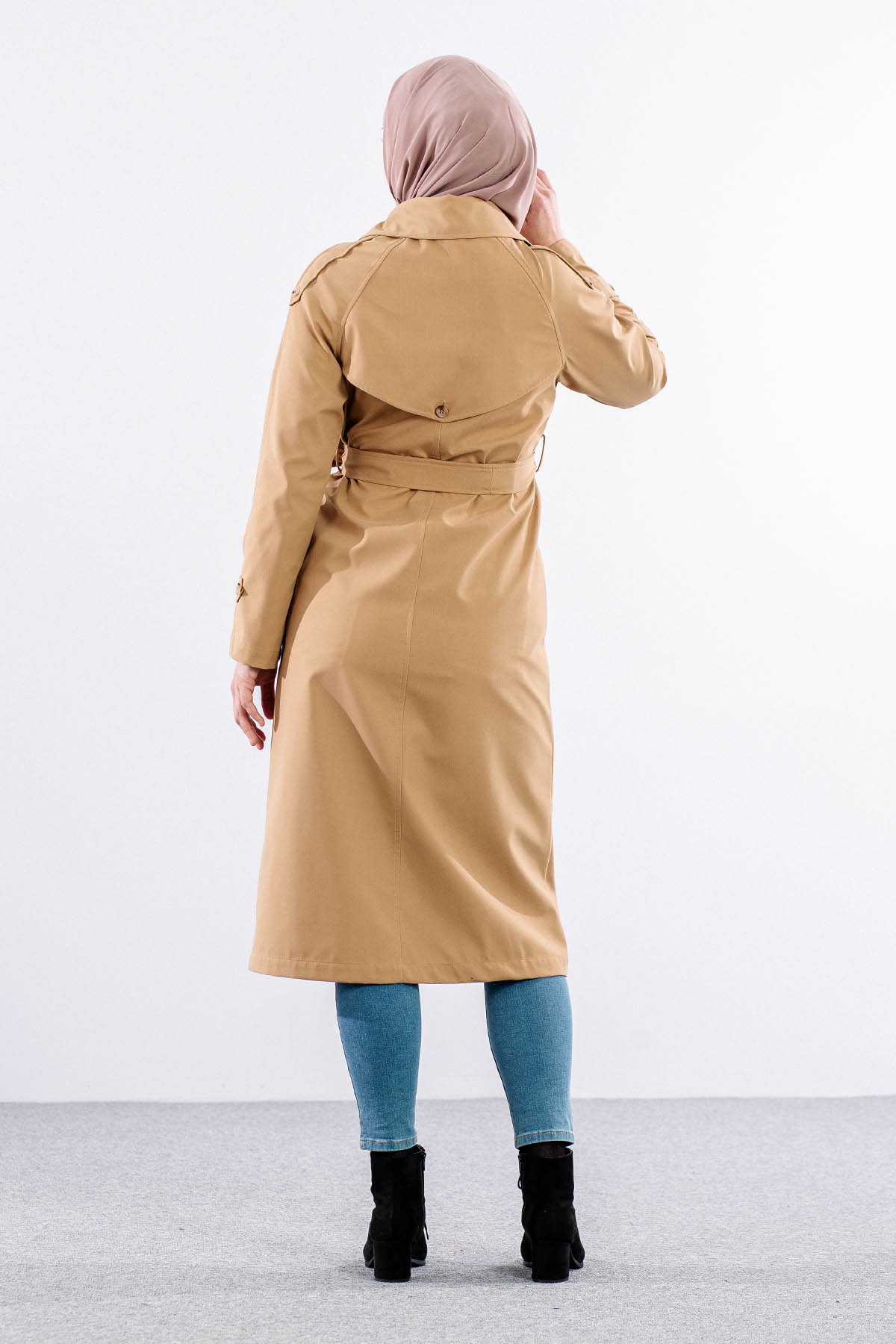 E-1530 Trençkot 38-48 - Camel - 6