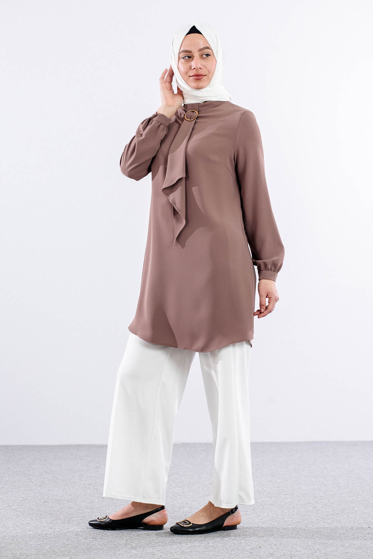 E-1533 Tunik 40-50 - Kahve - 4