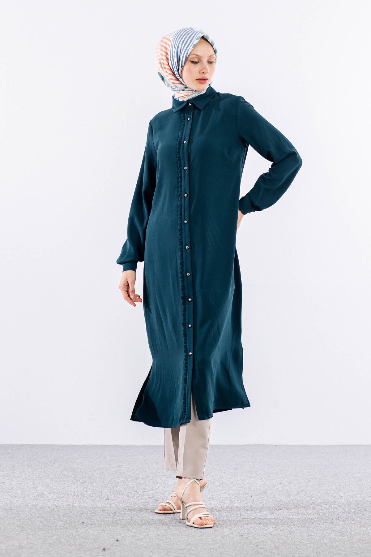 E-1537 Tunik 40-50 - K_yesil - 2
