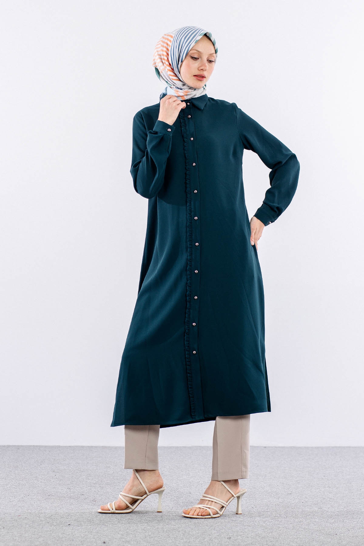 E-1537 Tunik 40-50 - K_yesil - 3