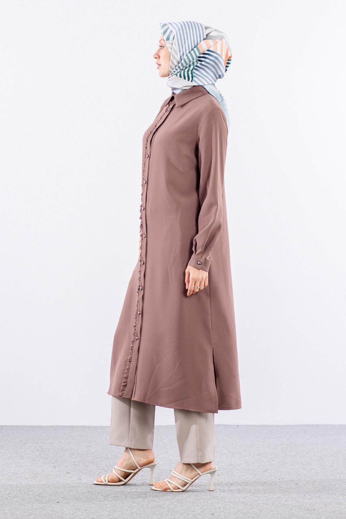 E-1537 Tunik 40-50 - Kahve - 4