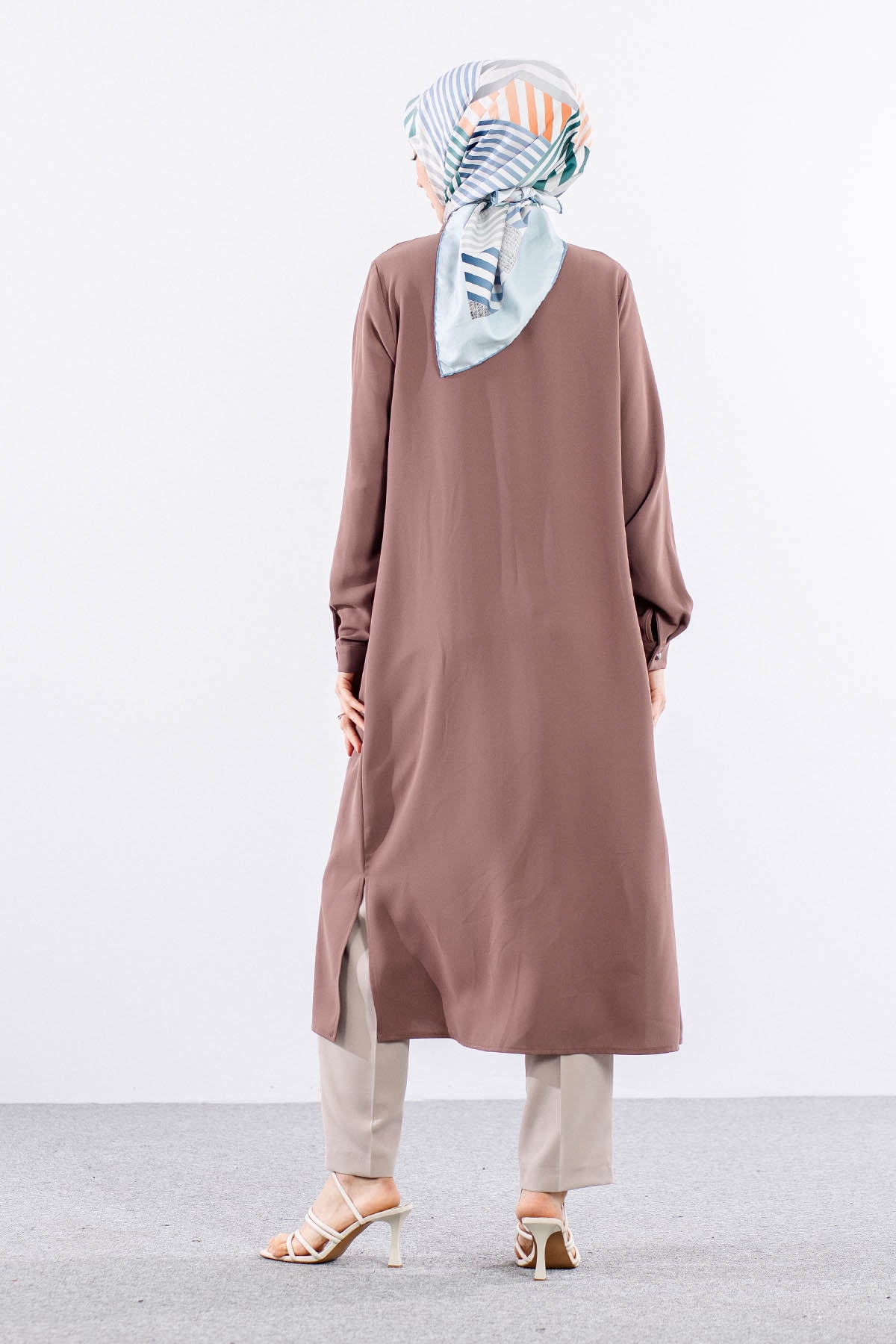 E-1537 Tunik 40-50 - Kahve - 5