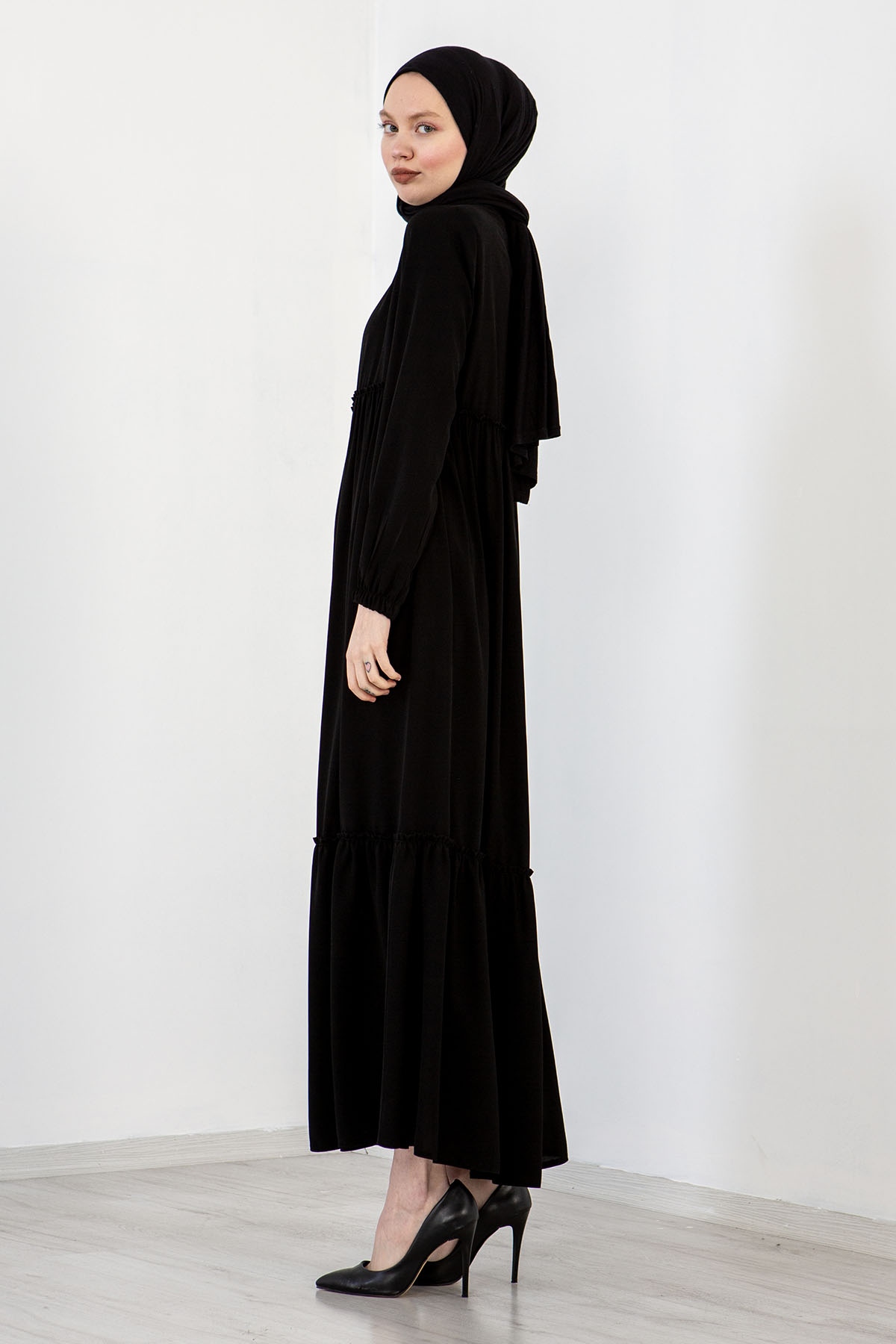 E 2384 Ferace 38-50 - Siyah - 2