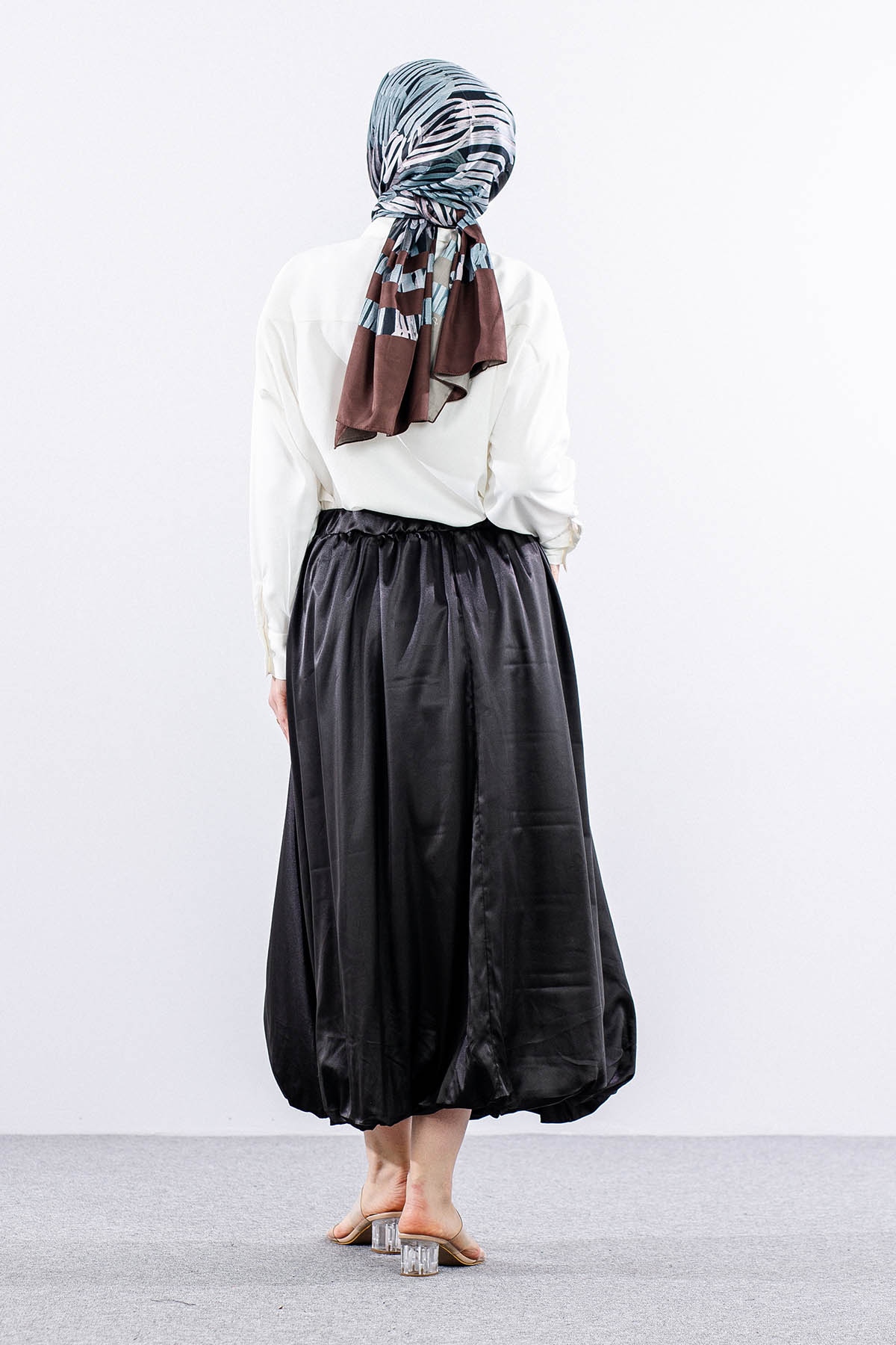 E9468-50 Saten Etek 38-42 - Siyah - 4