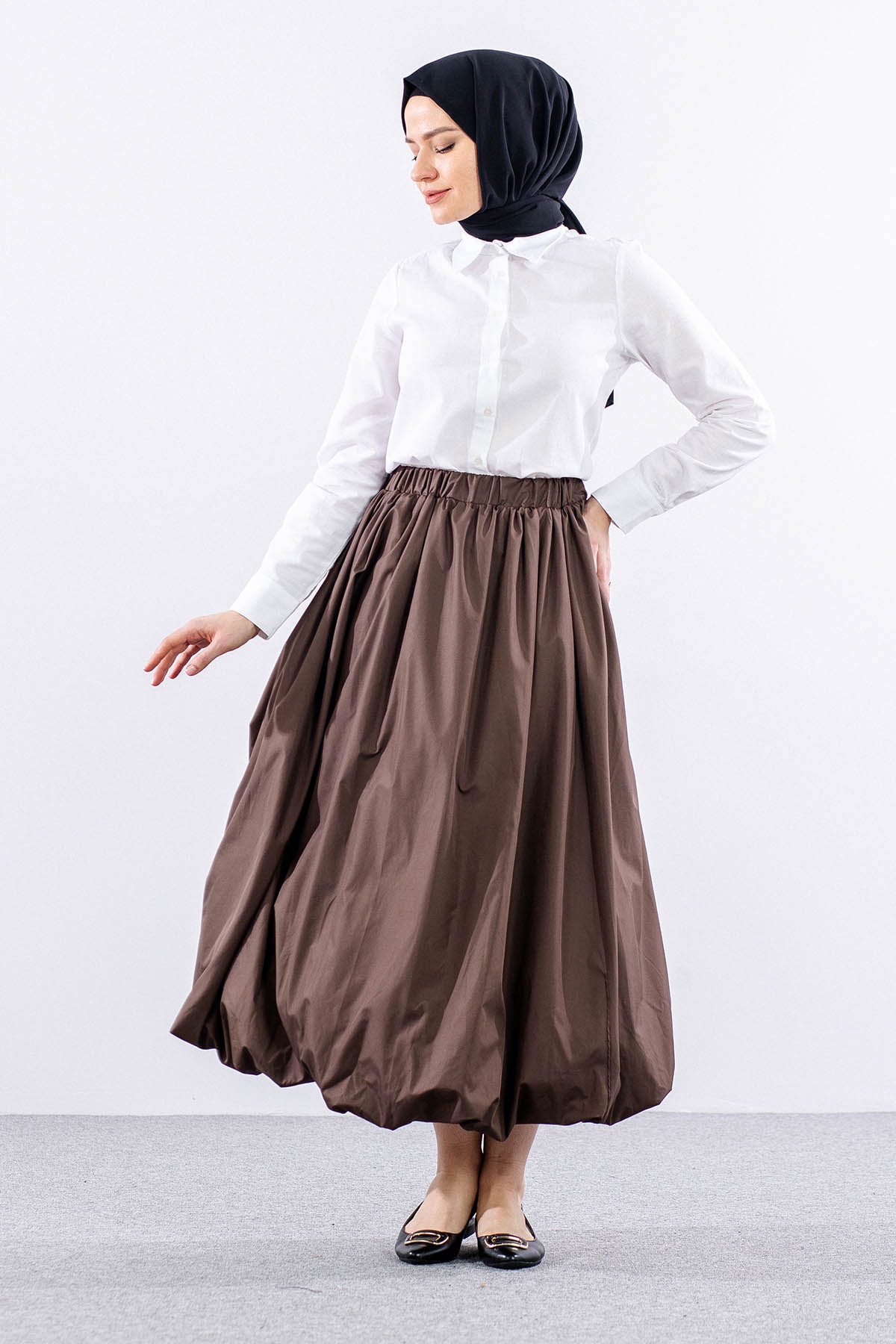 E9468 Balon Etek 38-42 - Kahve - 1