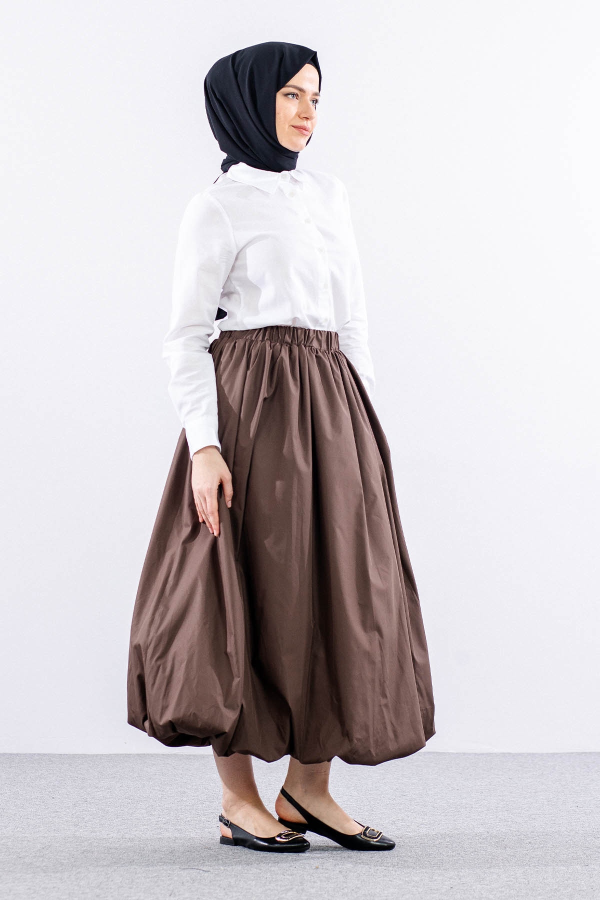 E9468 Balon Etek 38-42 - Kahve - 3