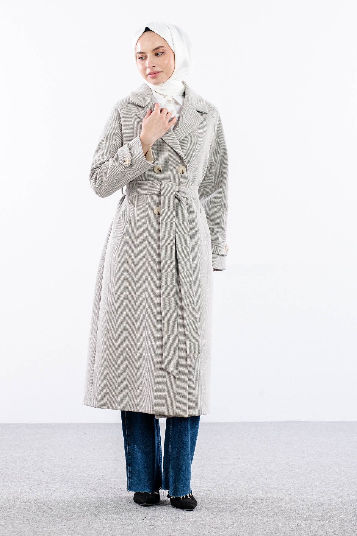 F-1458 Kaşe Kaban 38-48 Baliksirti - A_kahve - 1