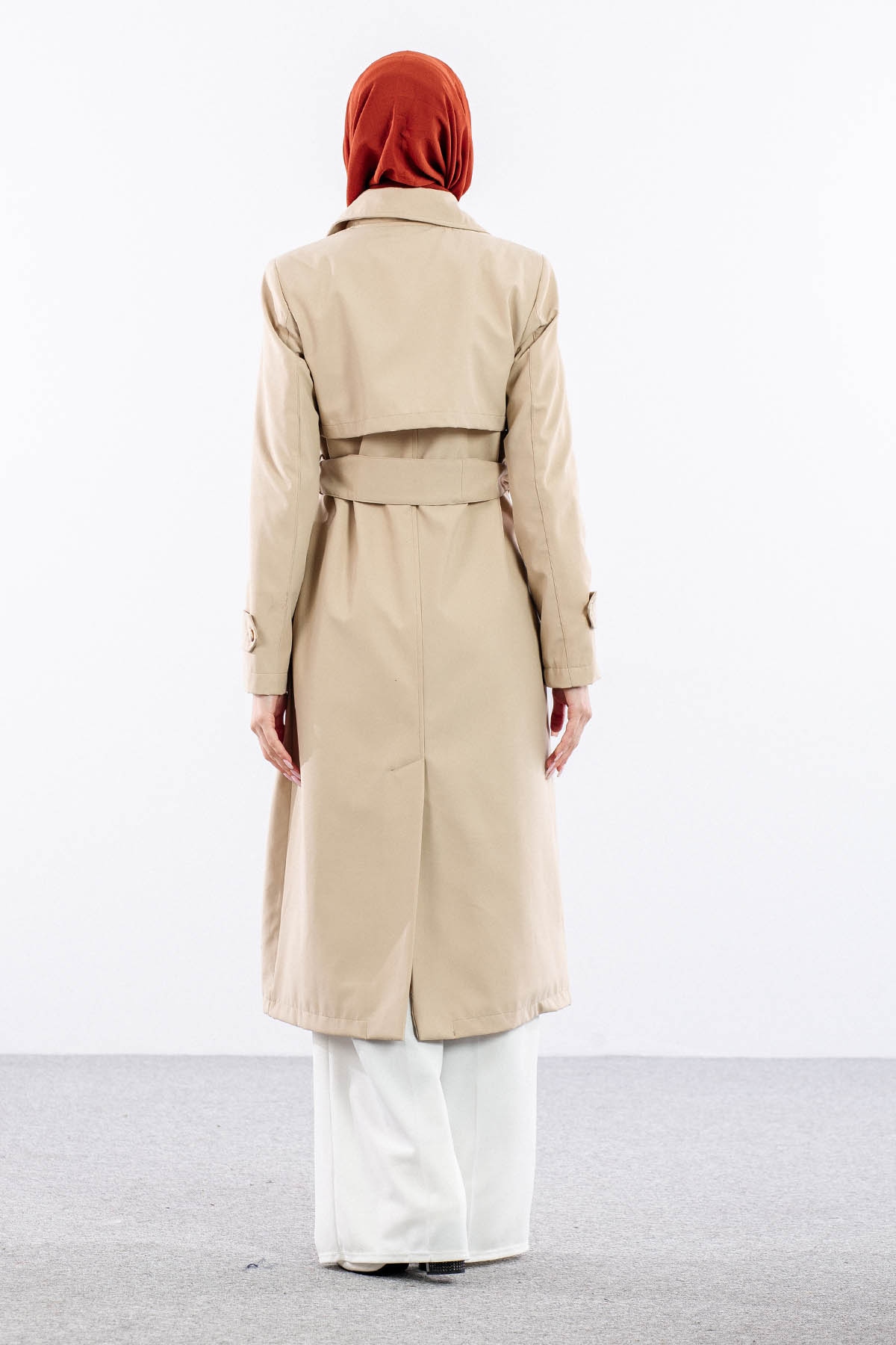 F1471 Trenç Kap 38-48 Aller Detay - Bej - 5