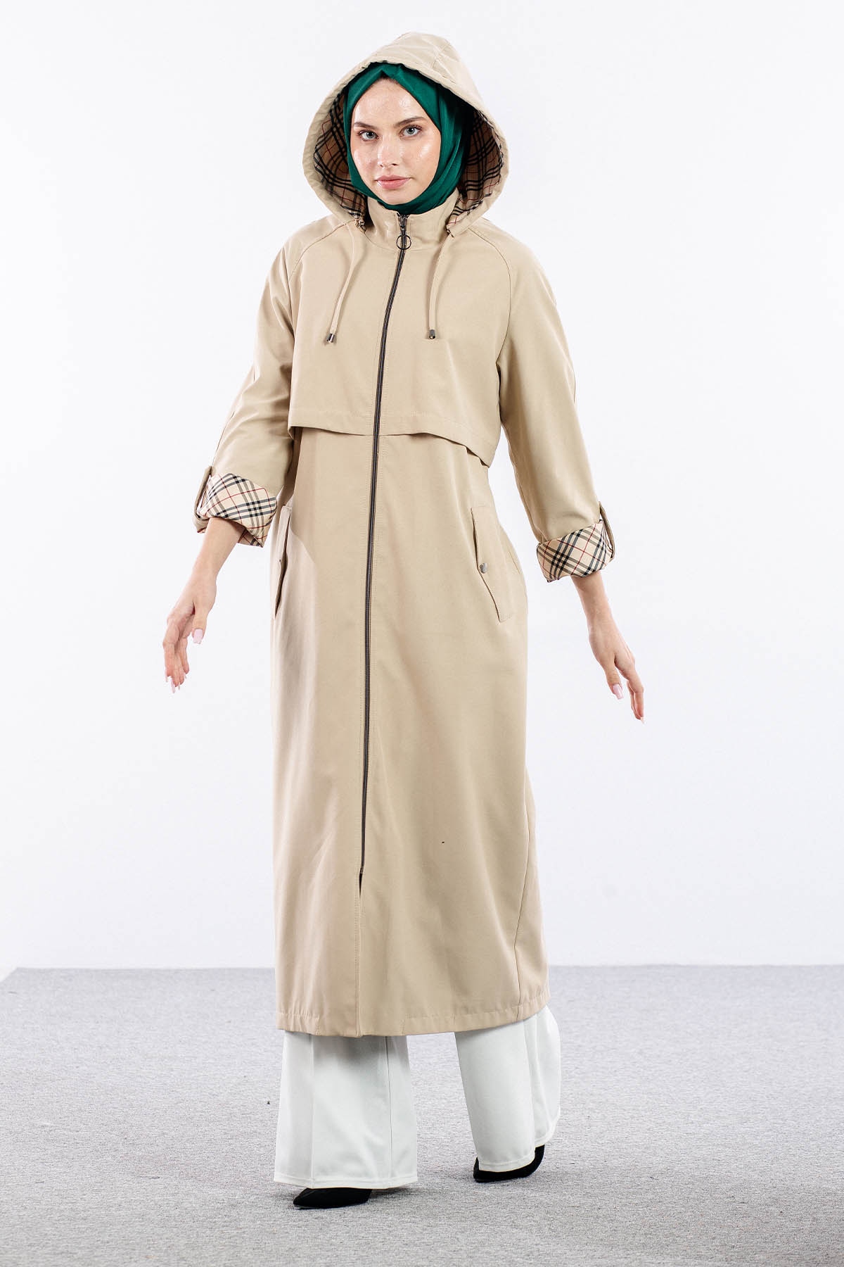 F1472 Parka 40-50 Kapson Aller Brbrry Astar - Bej - 3