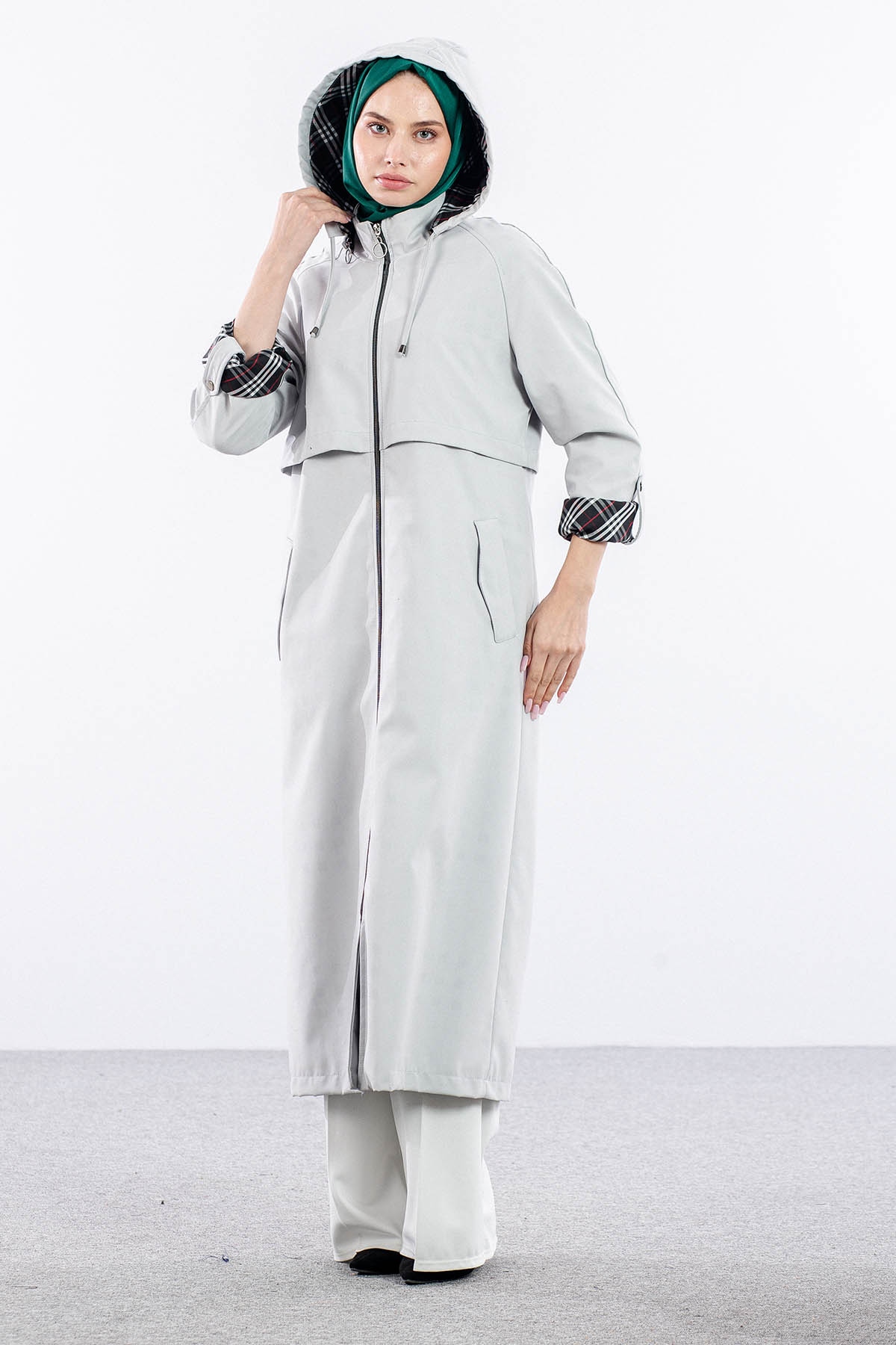 F1472 Parka 40-50 Kapson Aller Brbrry Astar - Gri - 2