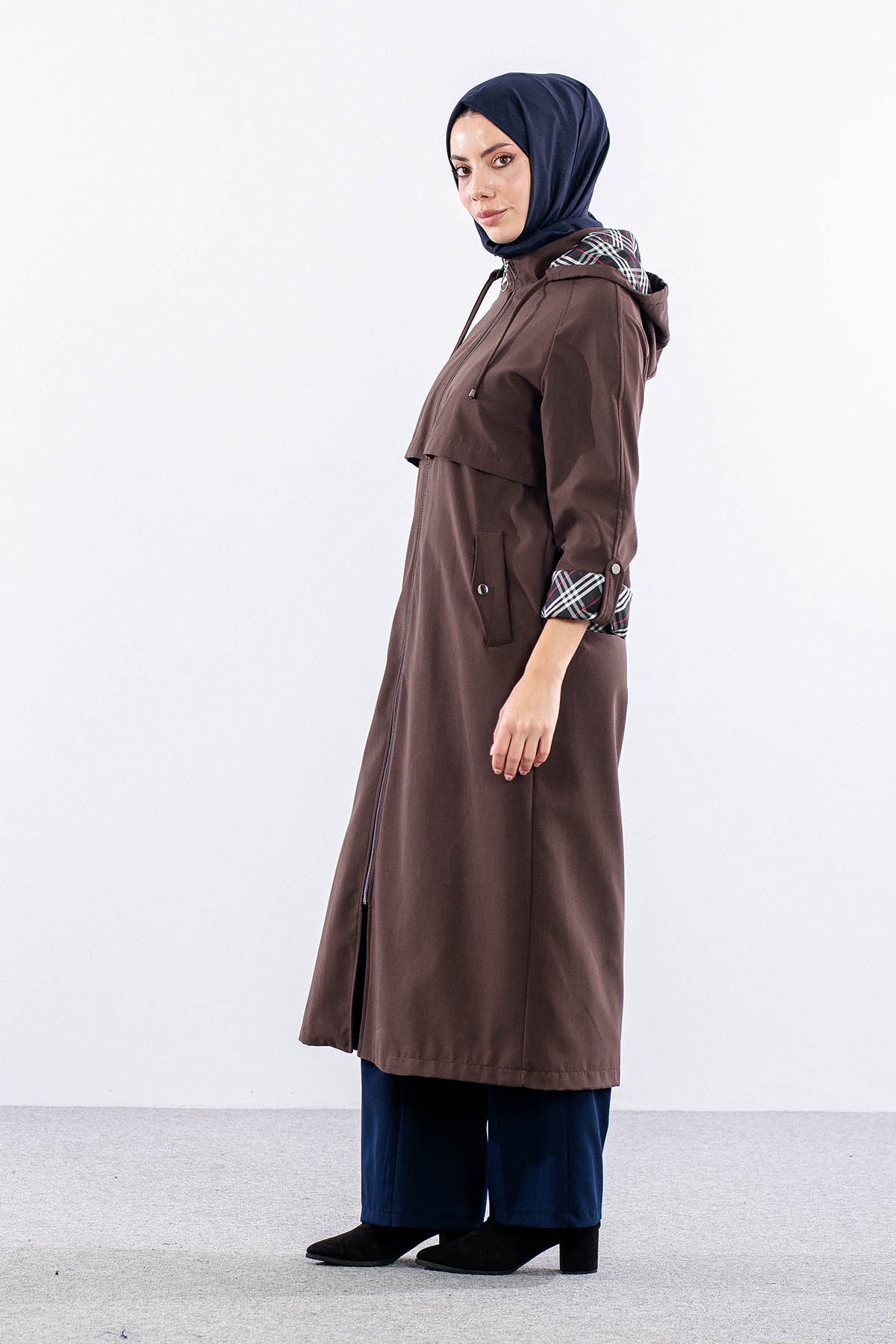 F1472 Parka 40-50 Kapson Aller Brbrry Astar - Kahve - 3