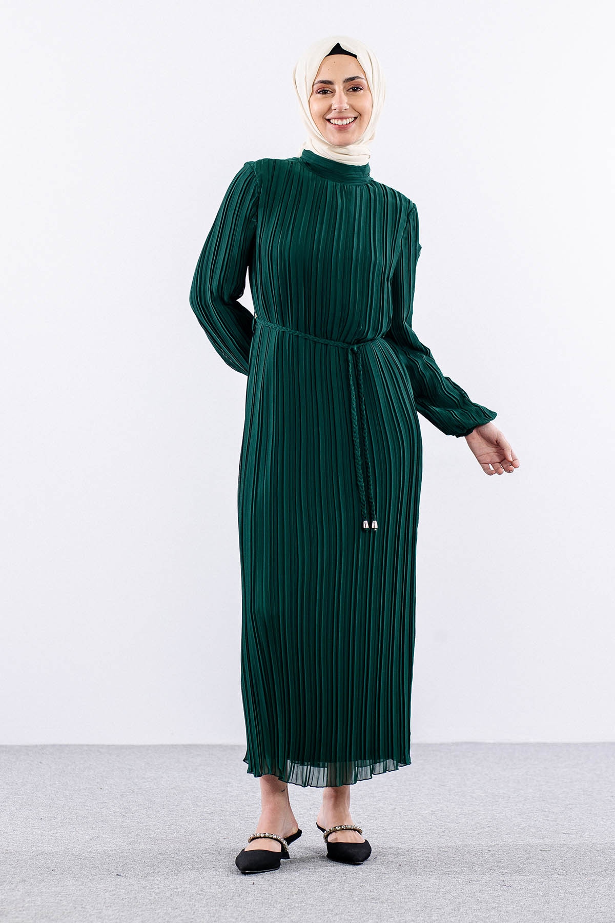 Fe-020 Elbise 38-44 - Zumrut - 3