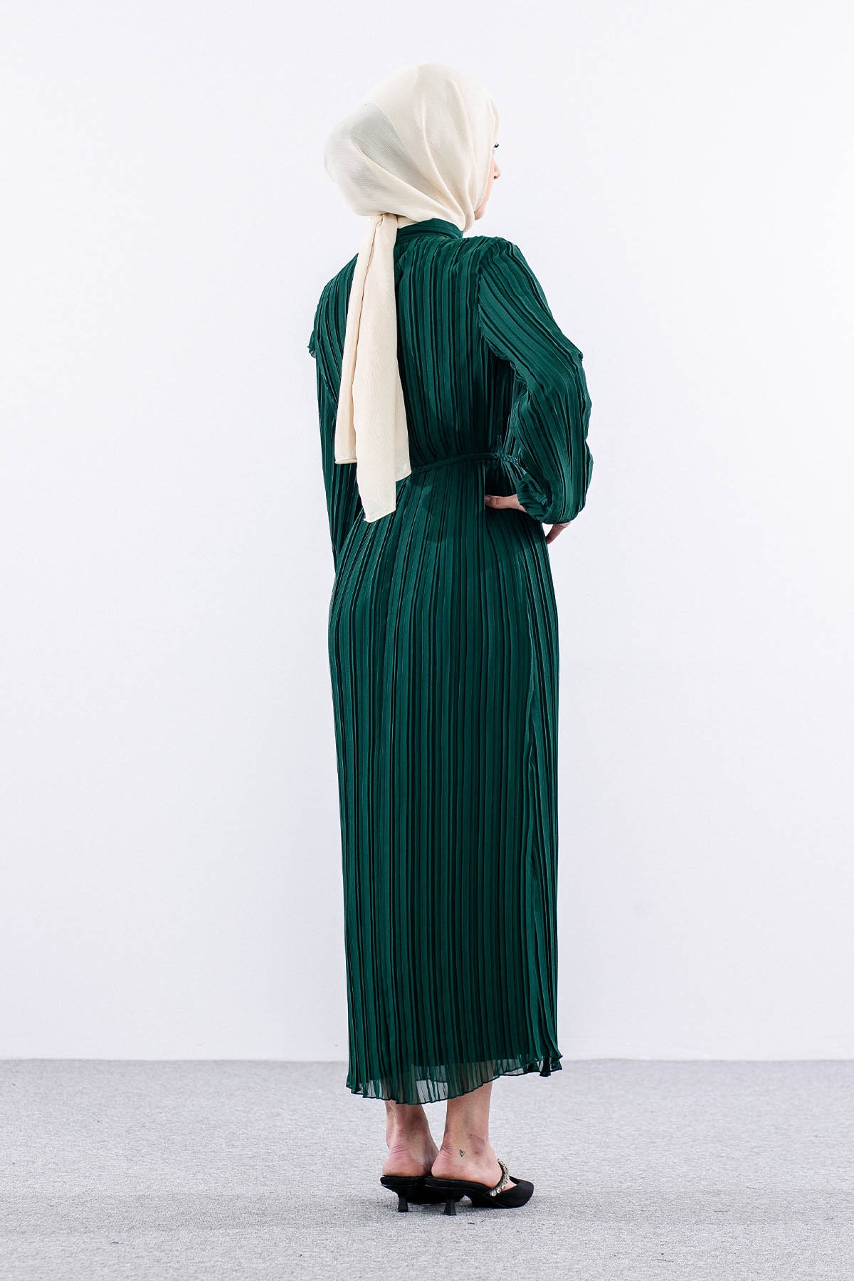 Fe-020 Elbise 38-44 - Zumrut - 5