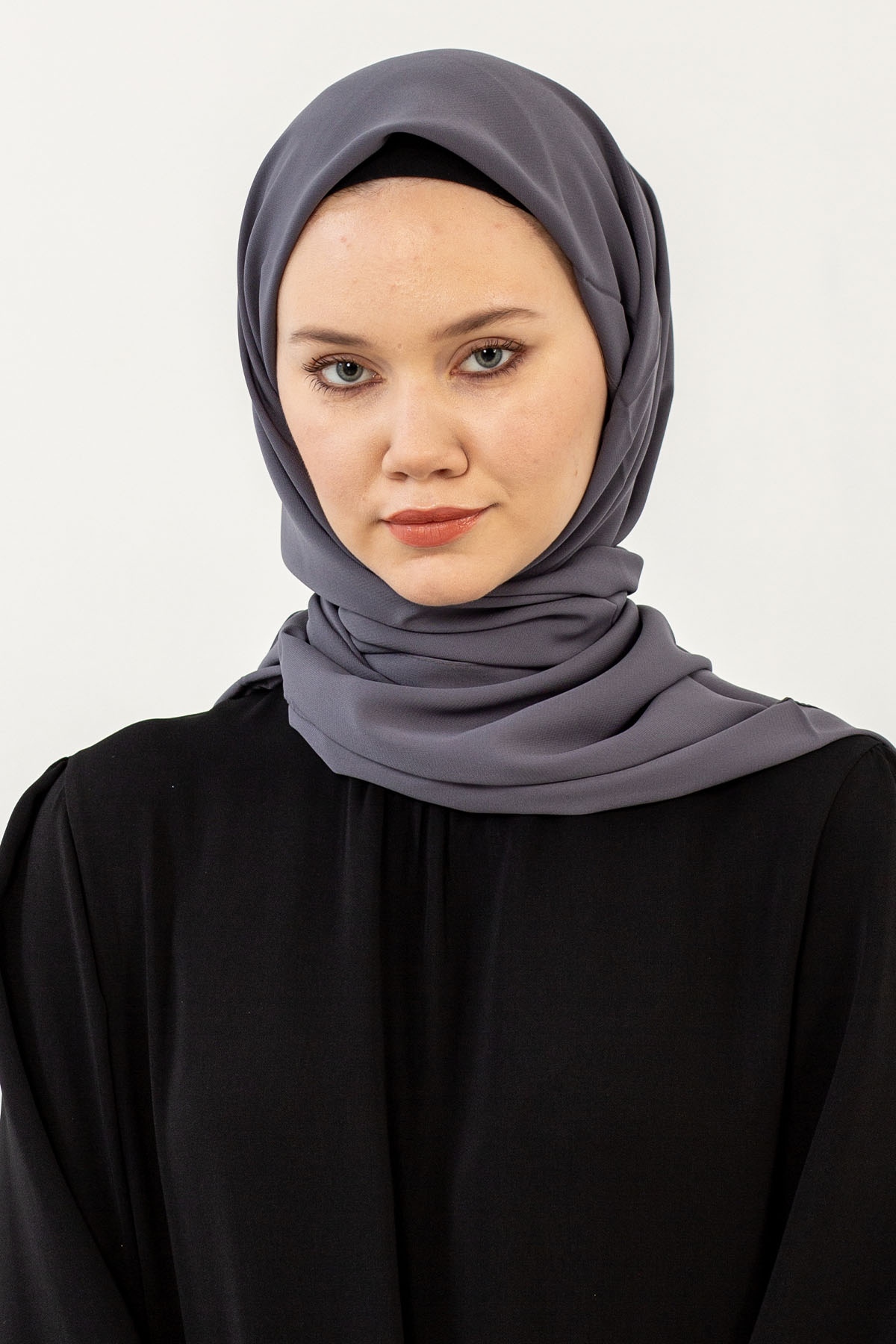 Five Medine İpeği Eşarp - Antrasit - 1