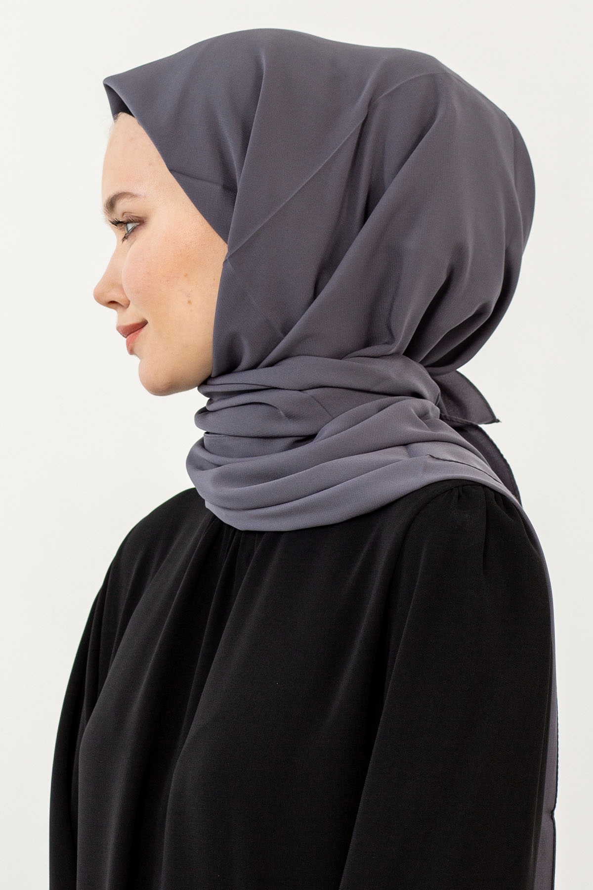 Five Medine İpeği Eşarp - Antrasit - 3