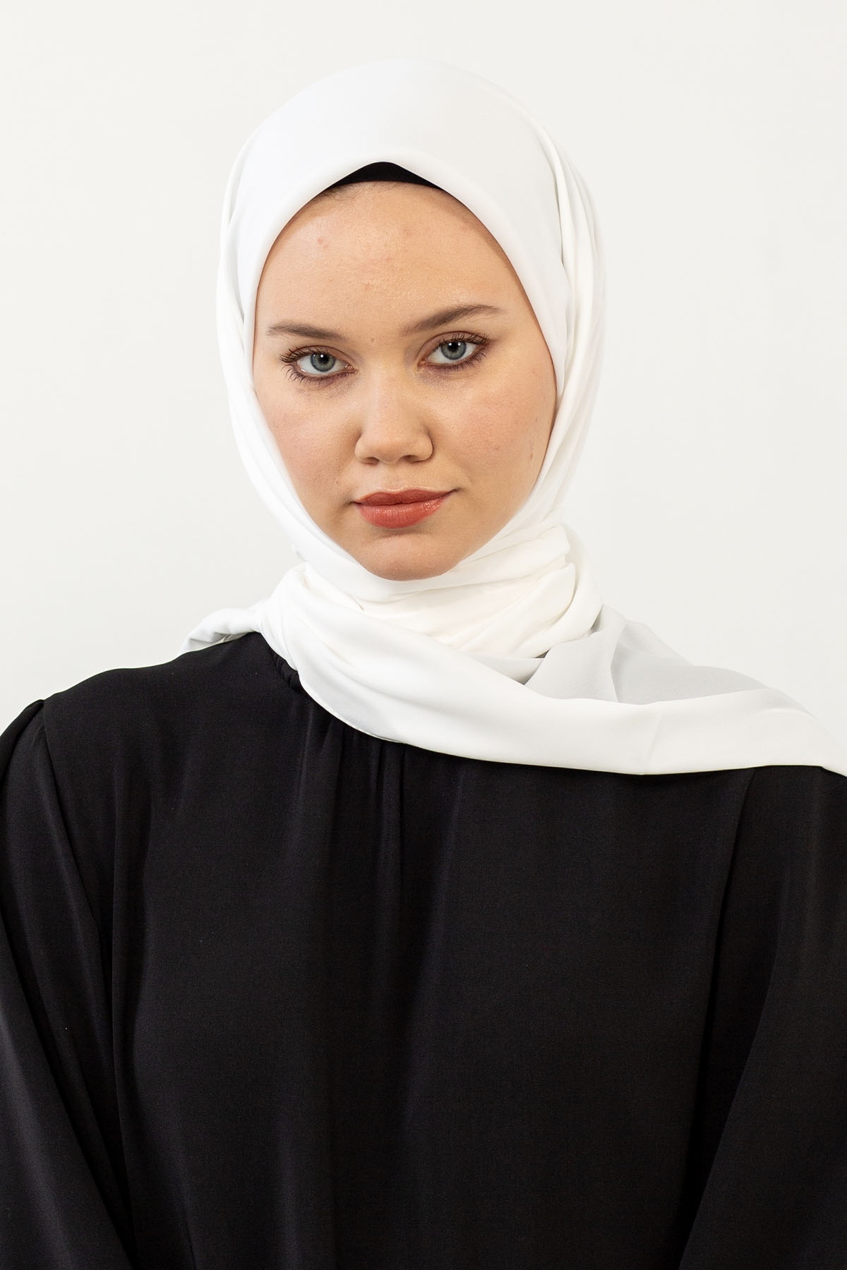 Five Medine İpeği Eşarp - Beyaz - 1