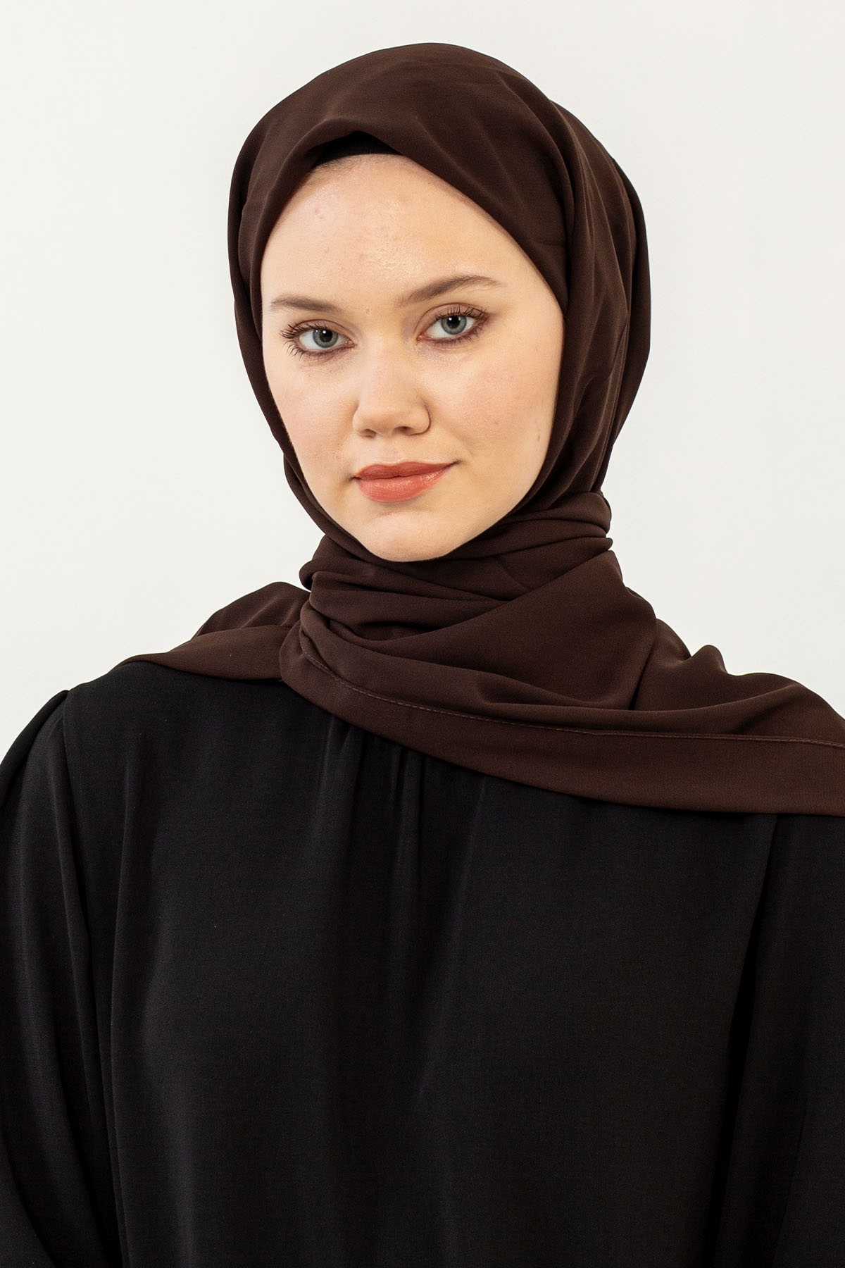 Five Medine İpeği Eşarp - Kahve - 1