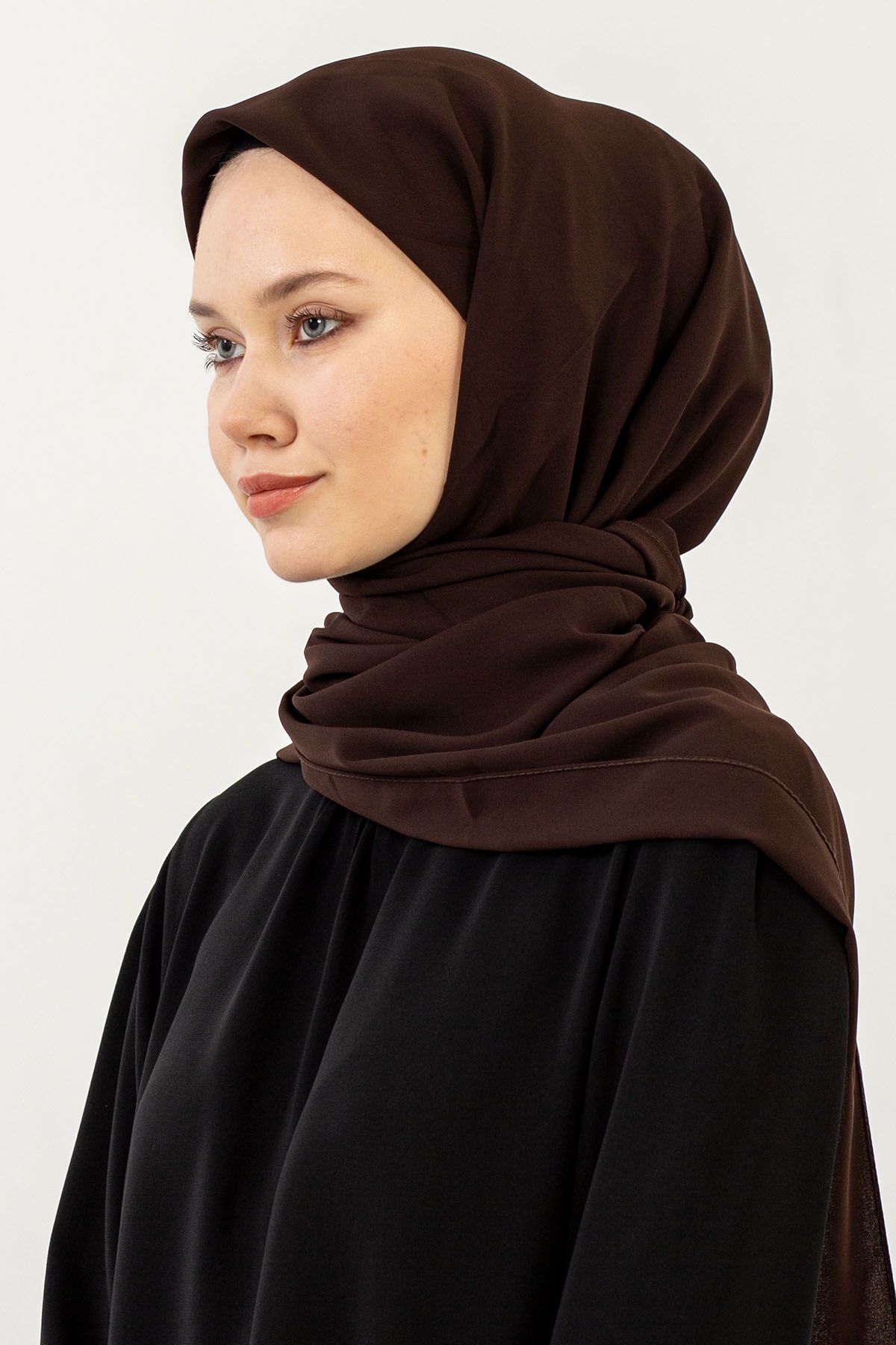 Five Medine İpeği Eşarp - Kahve - 2