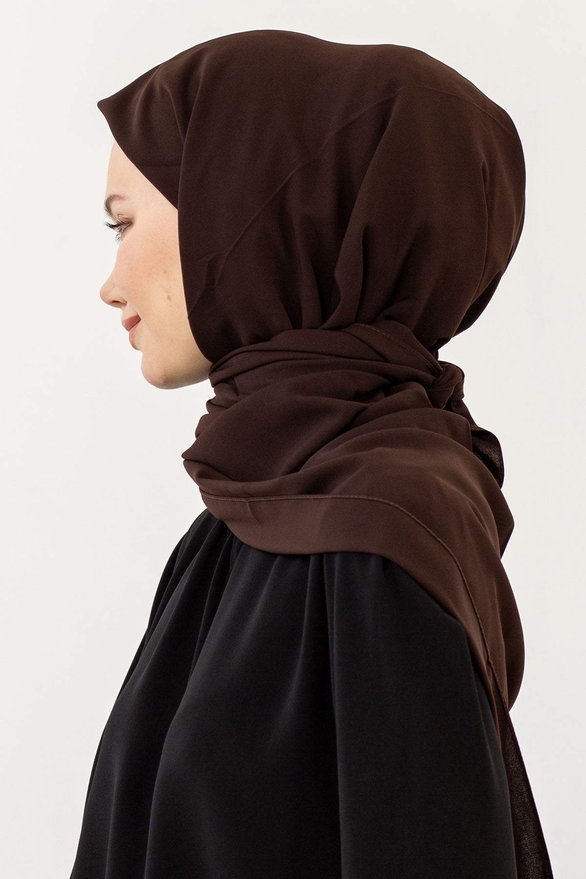 Five Medine İpeği Eşarp - Kahve - 3