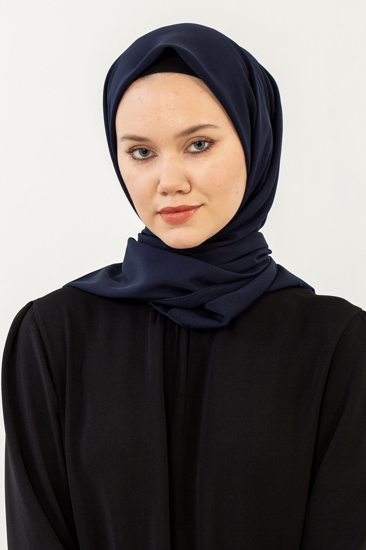 Five Medine İpeği Eşarp - Lacivert - 1