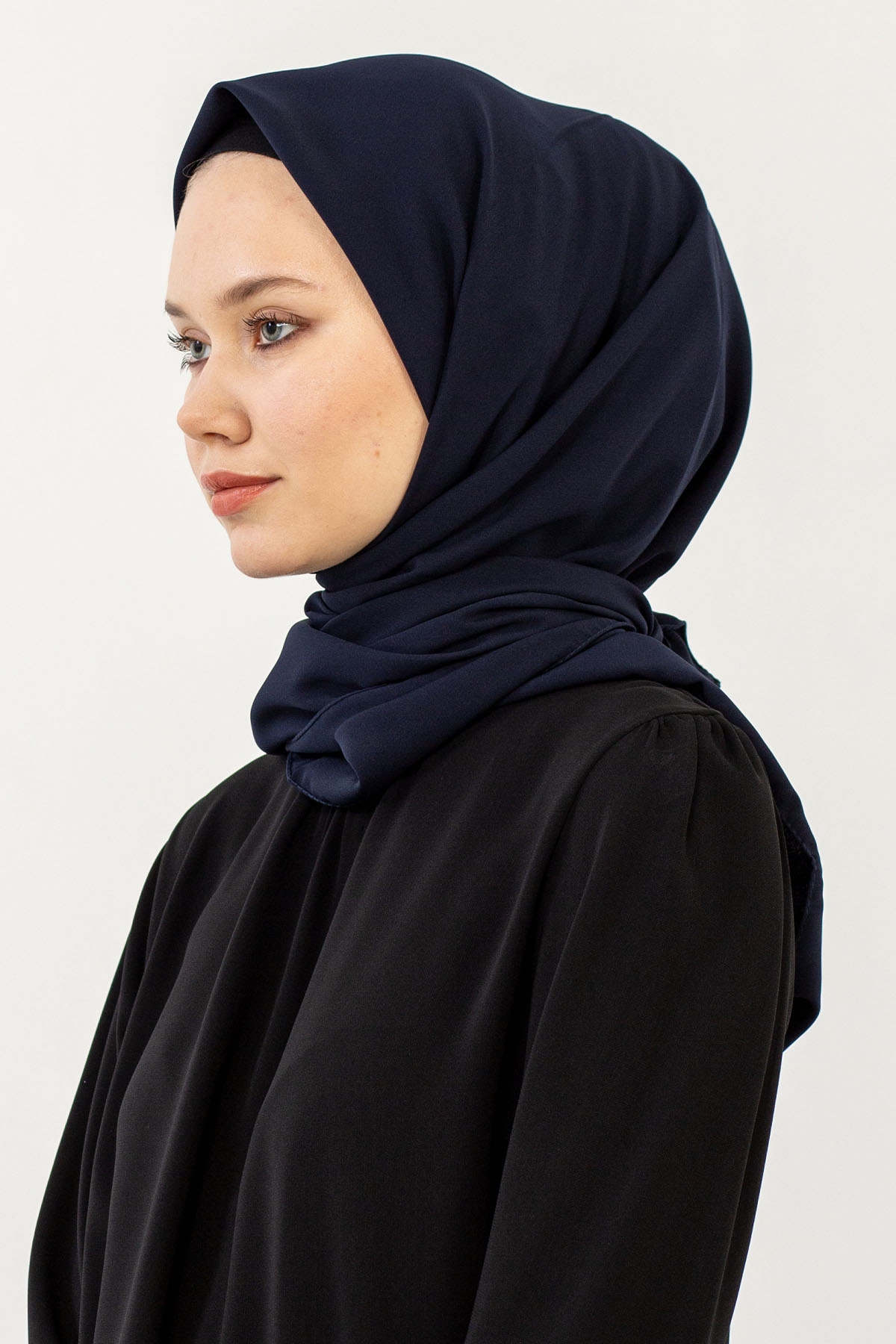 Five Medine İpeği Eşarp - Lacivert - 2