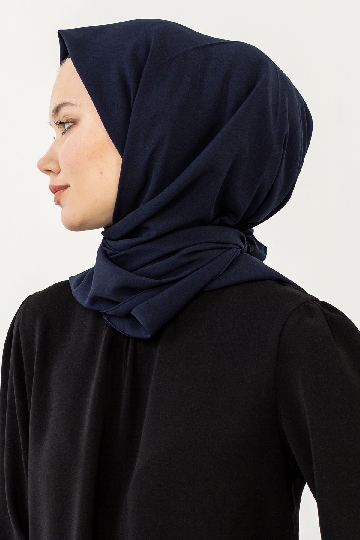 Five Medine İpeği Eşarp - Lacivert - 3