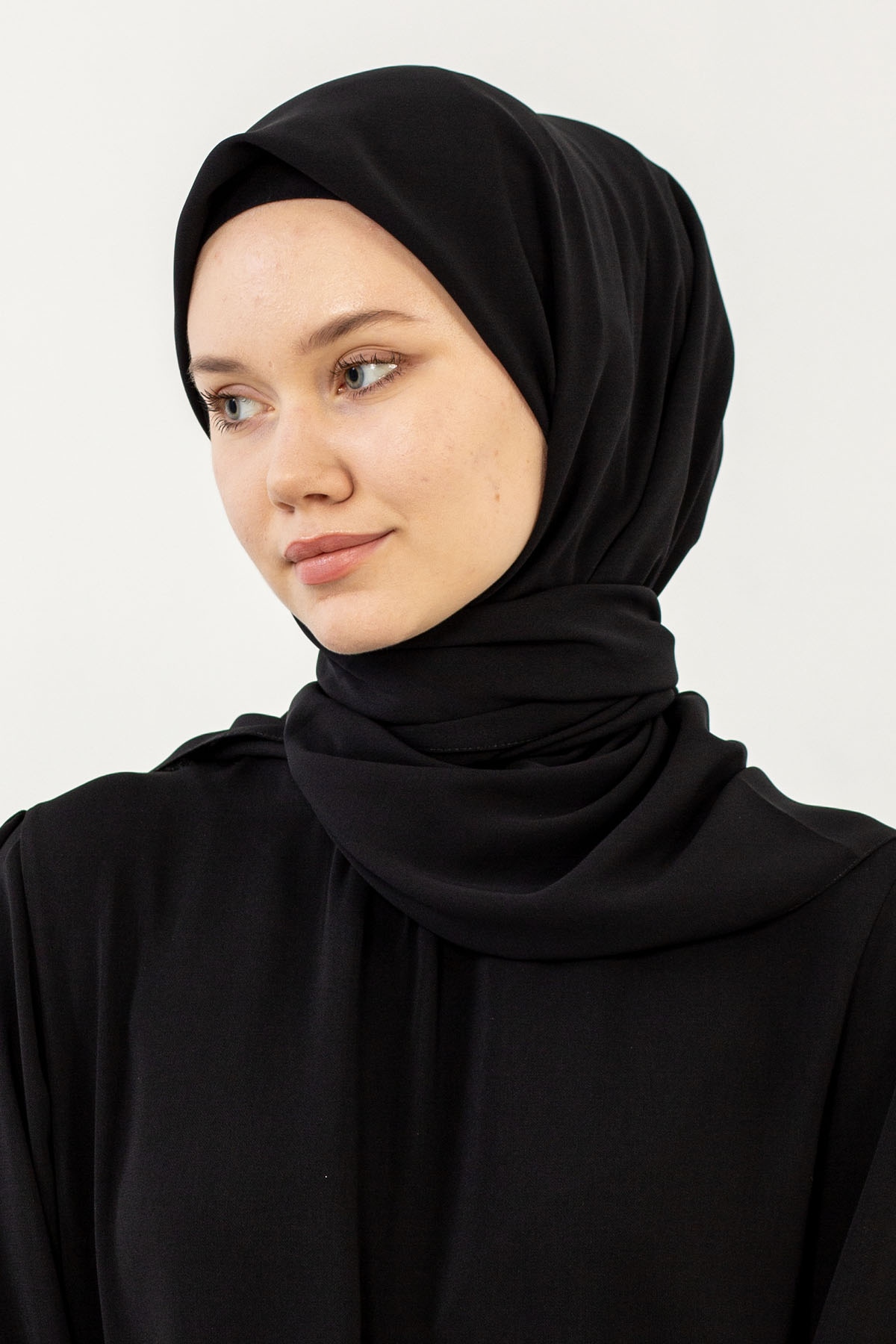 Five Medine İpeği Eşarp - Siyah - 2