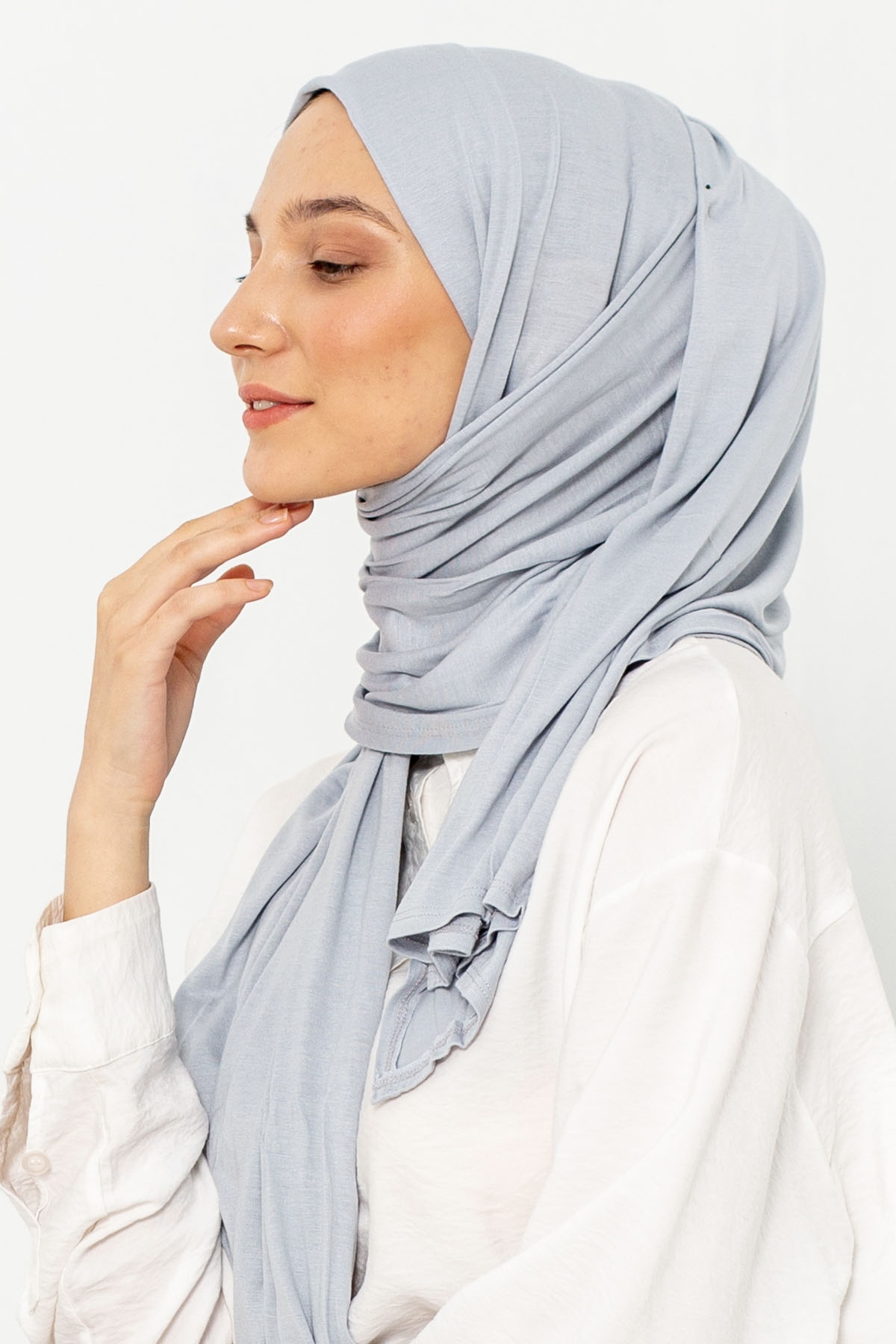 Five Penye şal - Gri - 3