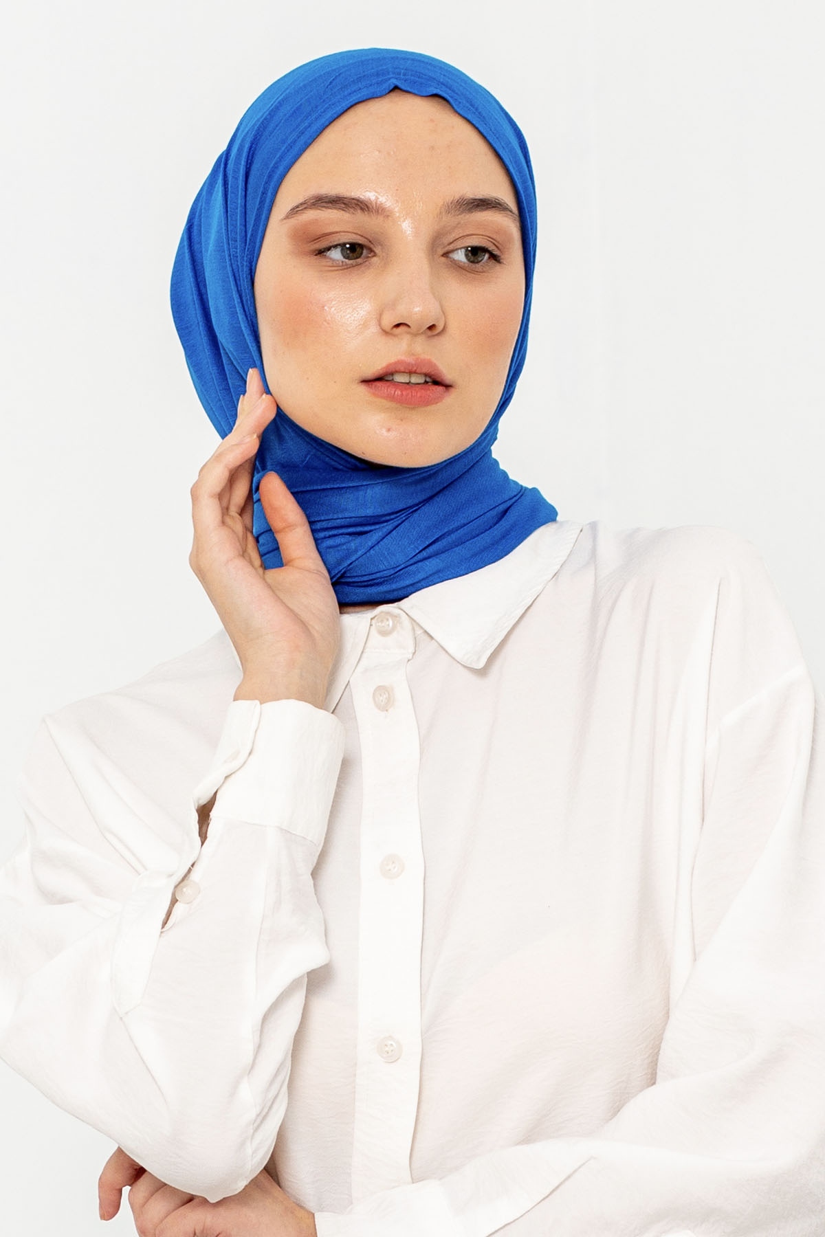 Five Penye şal - Indigo - 1