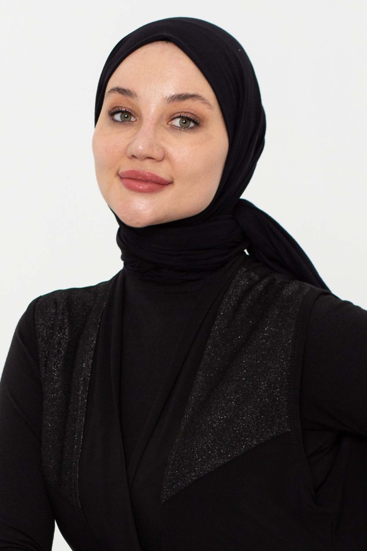 Five Penye şal - Siyah - 2