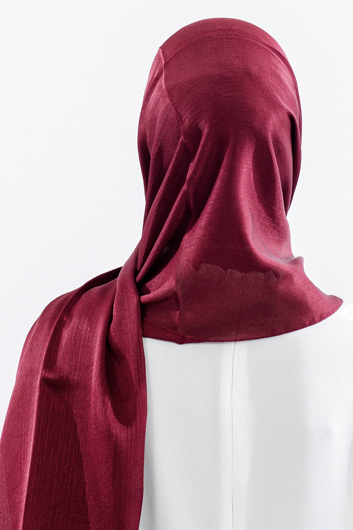 Fv Lux Janjan şal - Bordo - 4
