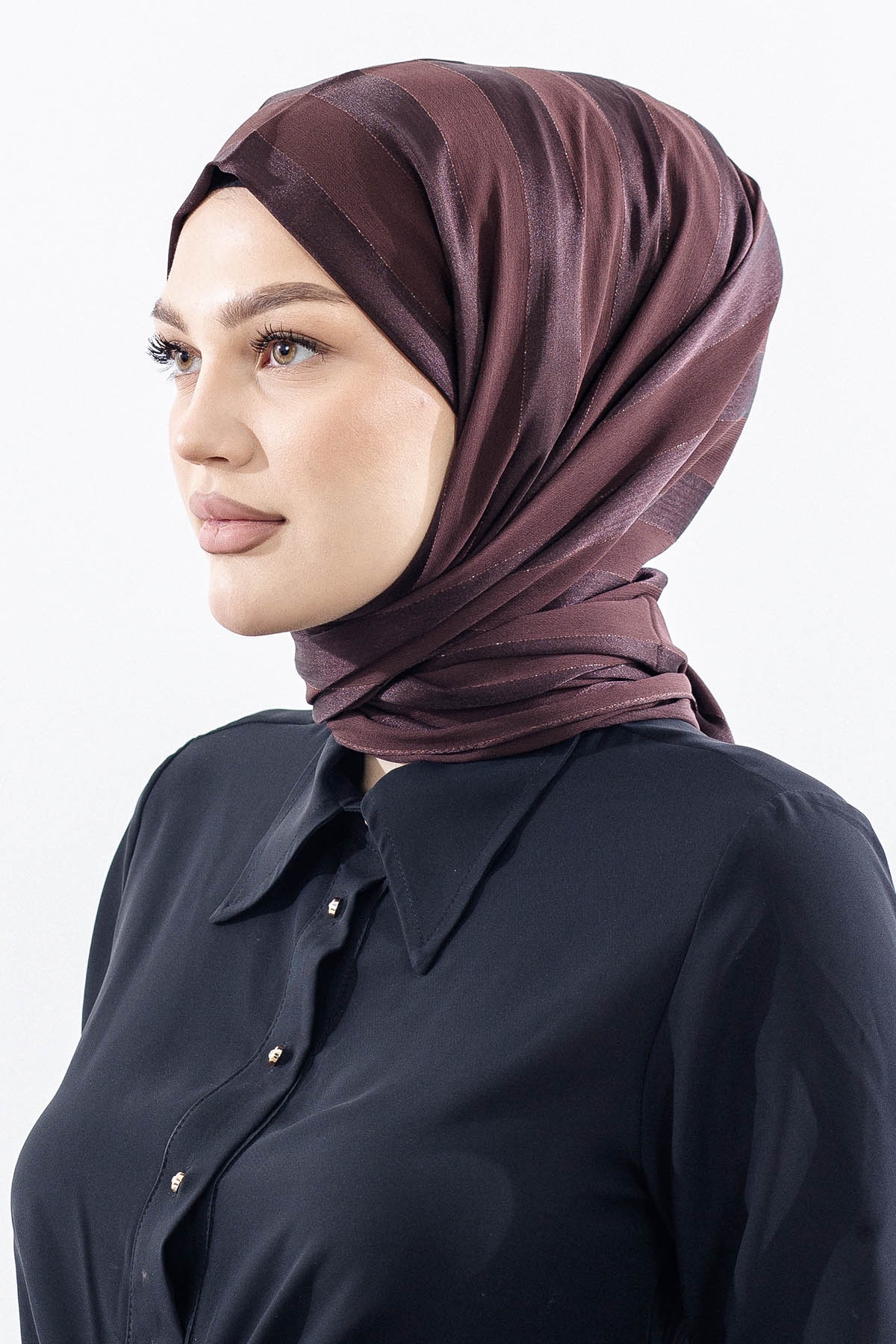 Fv Tokyo şal Serit Simli - K_kahve - 2