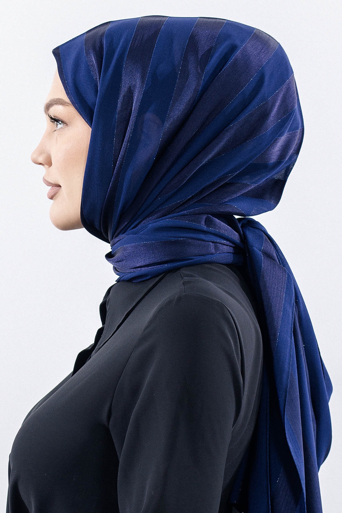 Fv Tokyo şal Serit Simli - Lacivert - 3