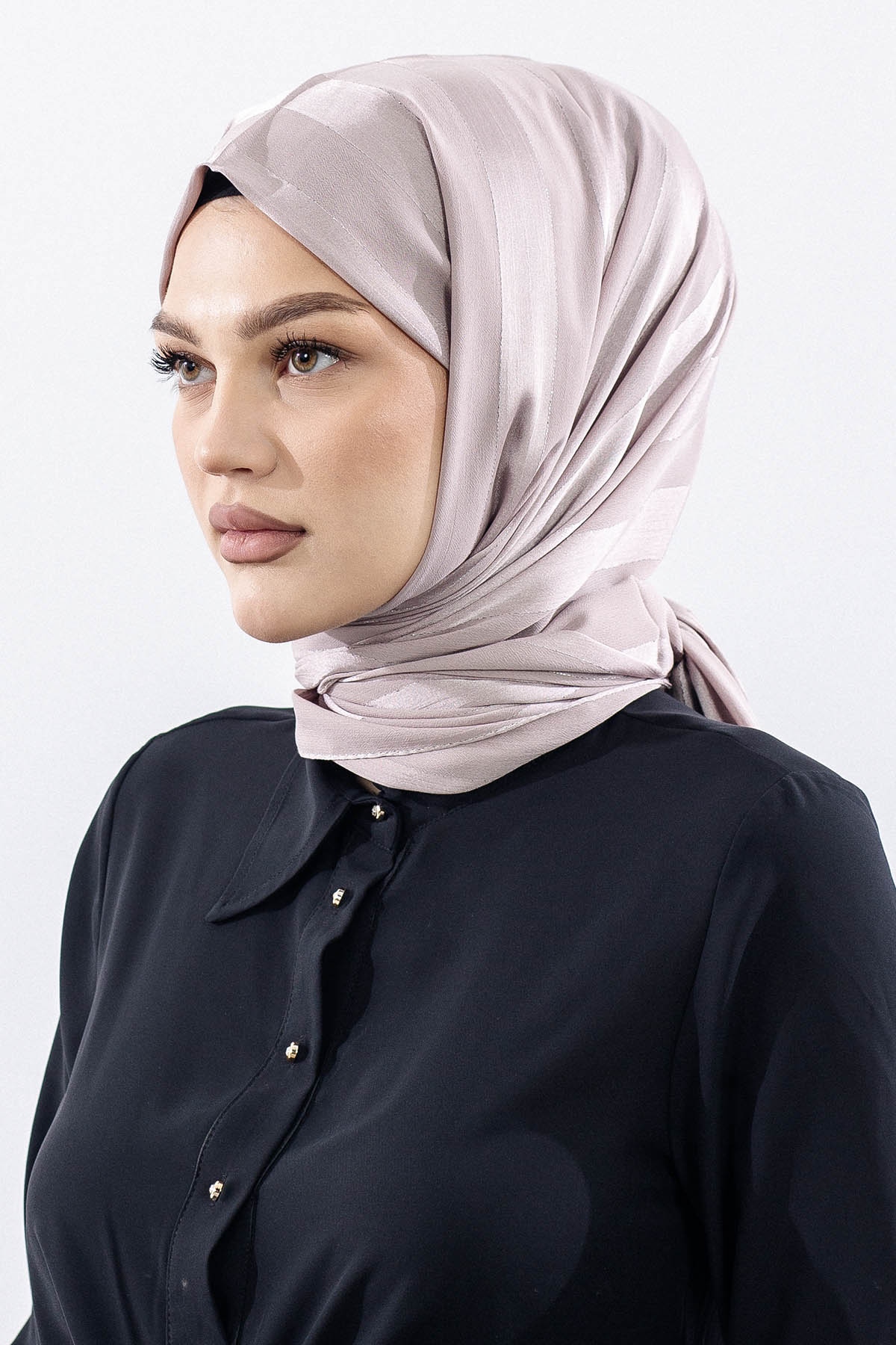 Fv Tokyo şal Serit Simli - Vizon - 2