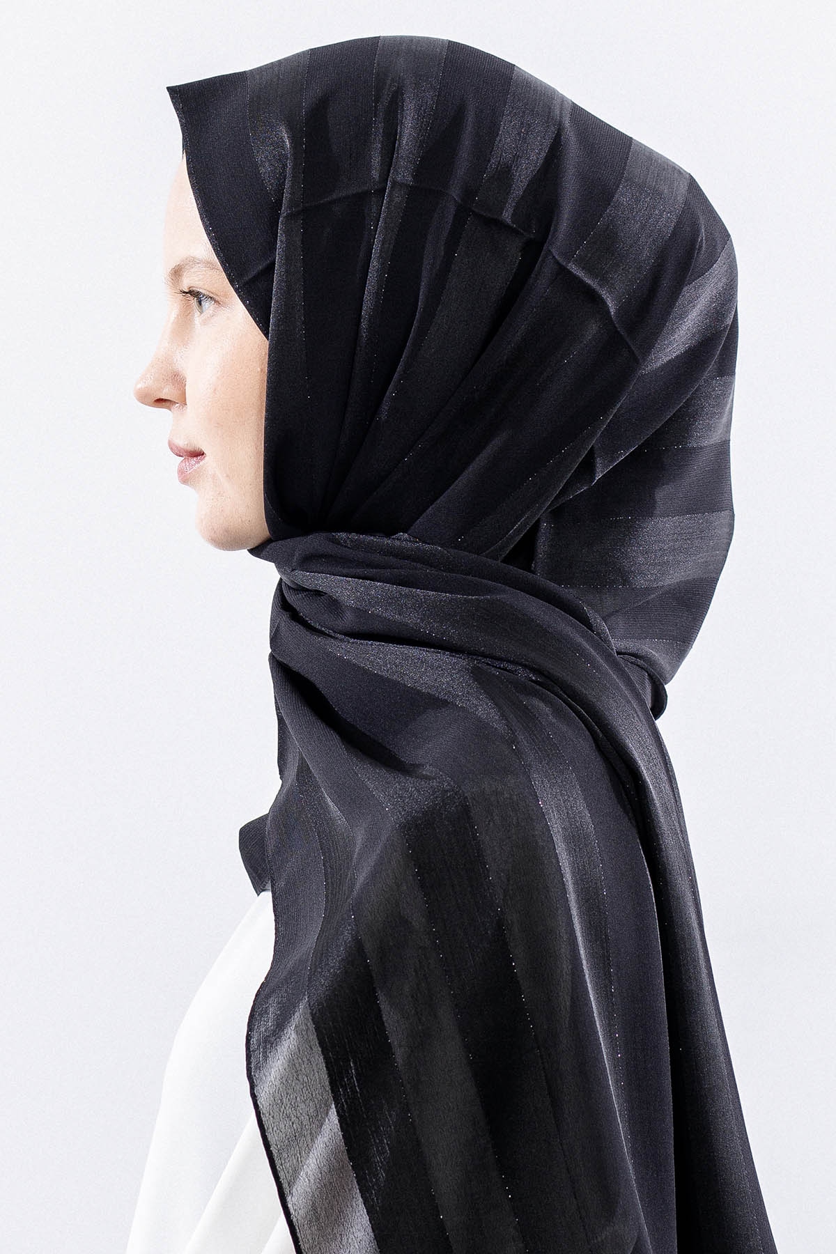 Fv Tokyo şik şal - Siyah - 3