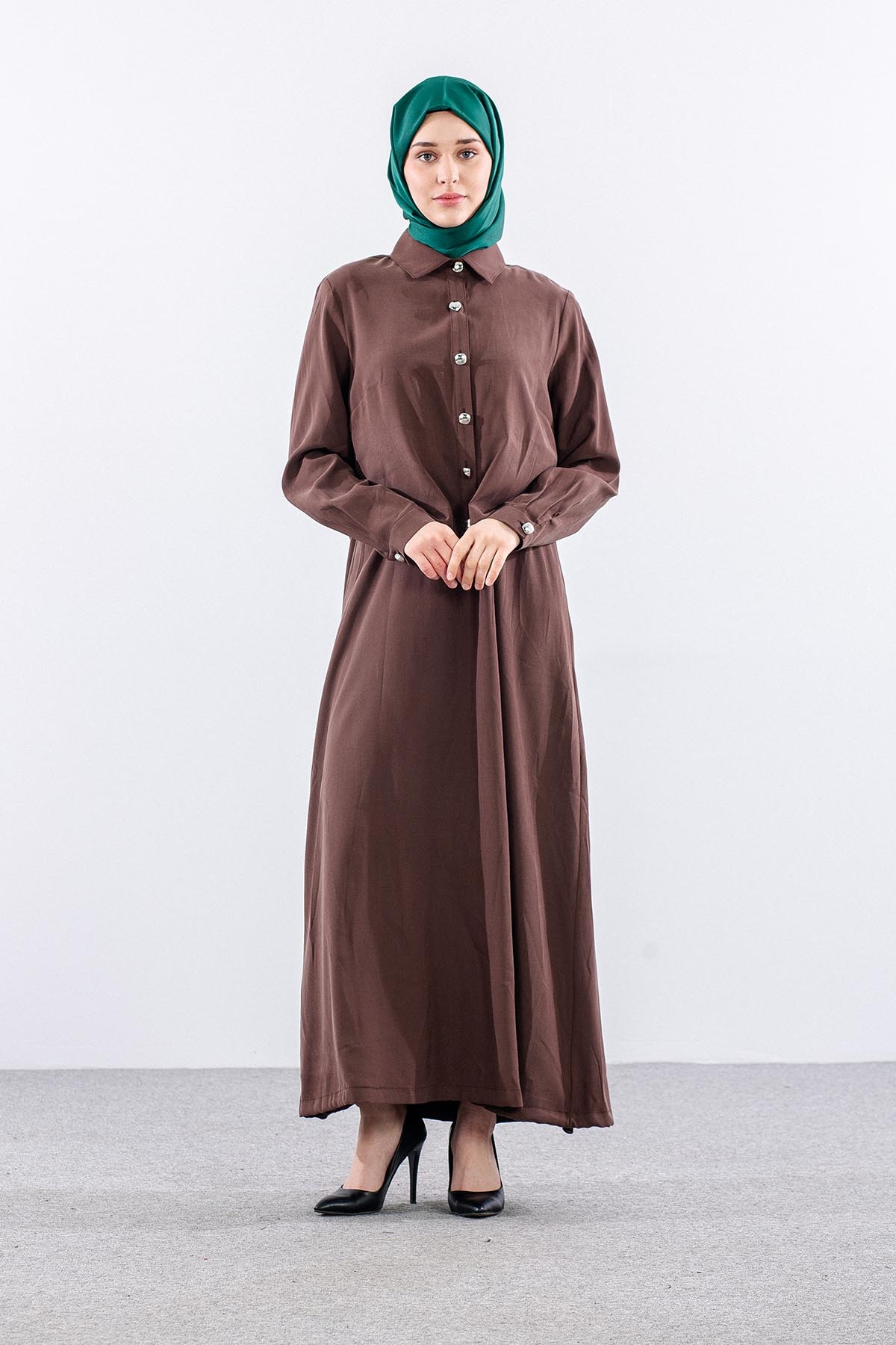 G-1576 Elbi̇se Ceket 1-2-3 - Kahve - 1